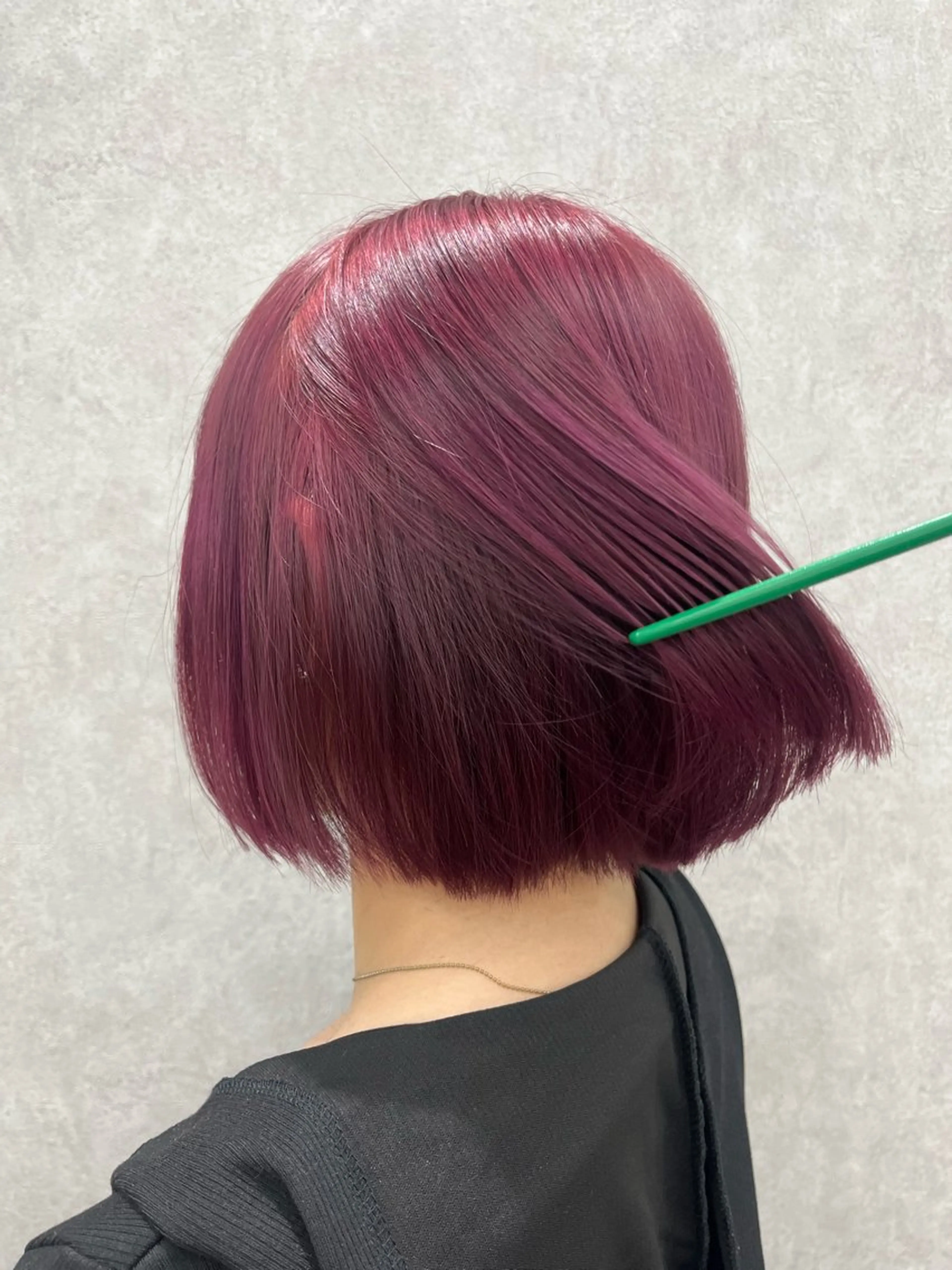 カラー カシス ピンクカラー dot .tokyo color所属・中村 彩夏のヘアスタイル