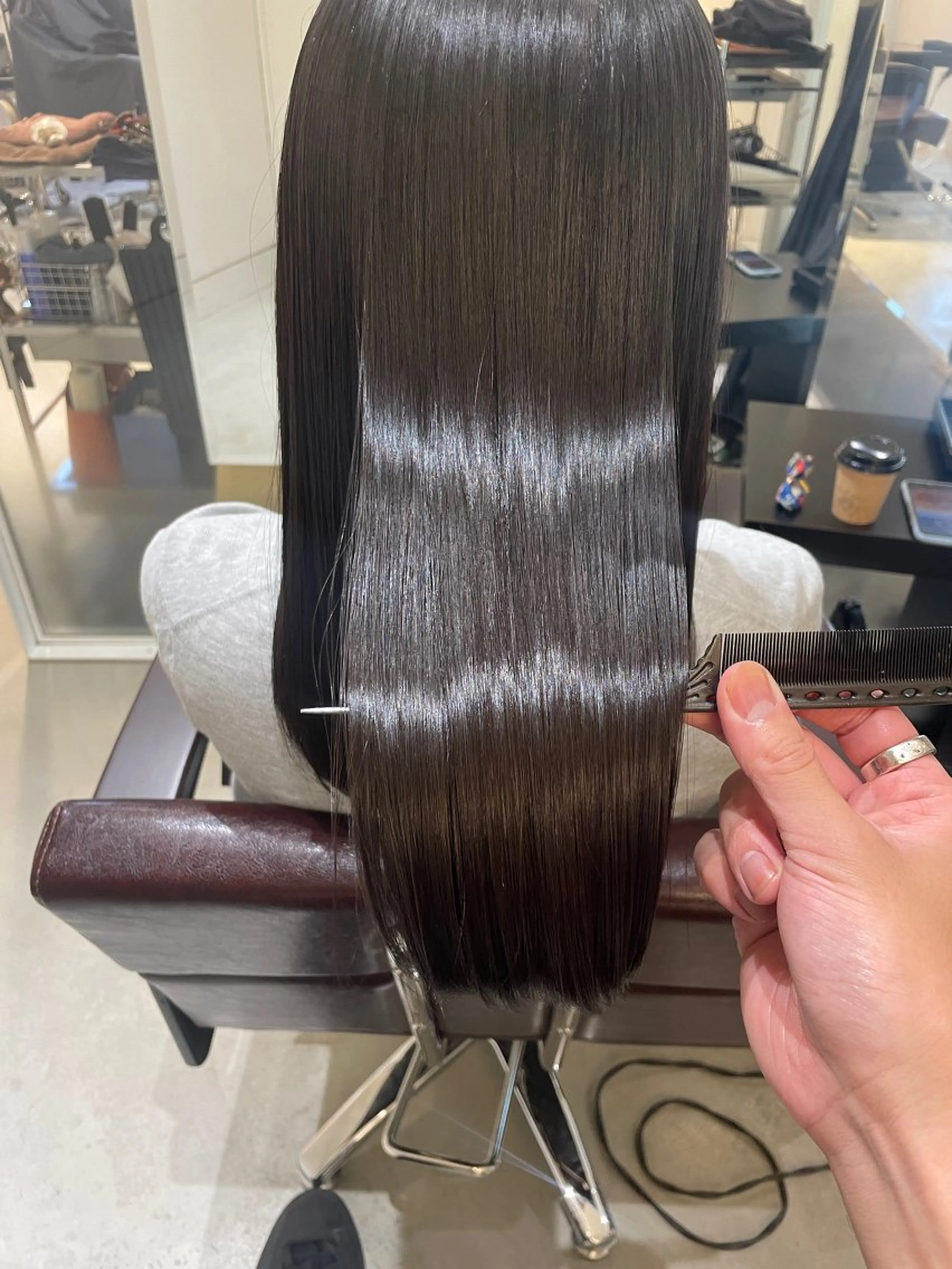 ロング HAUS eins所属・美髪矯正/髪質改善 /銀座/宮本　優太のヘアスタイル