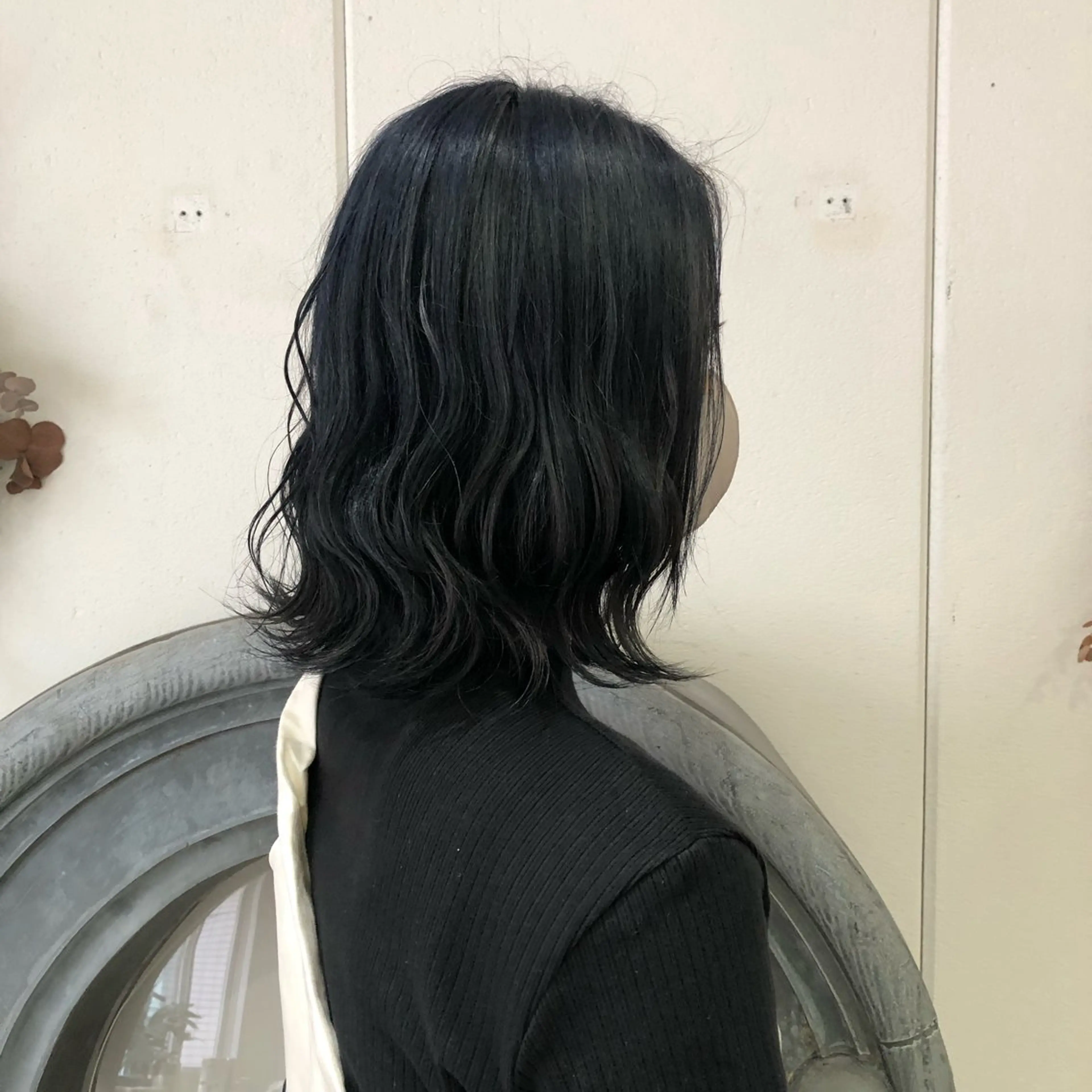 ミディアム ヘアカラー 高津 千慧のヘアスタイル
