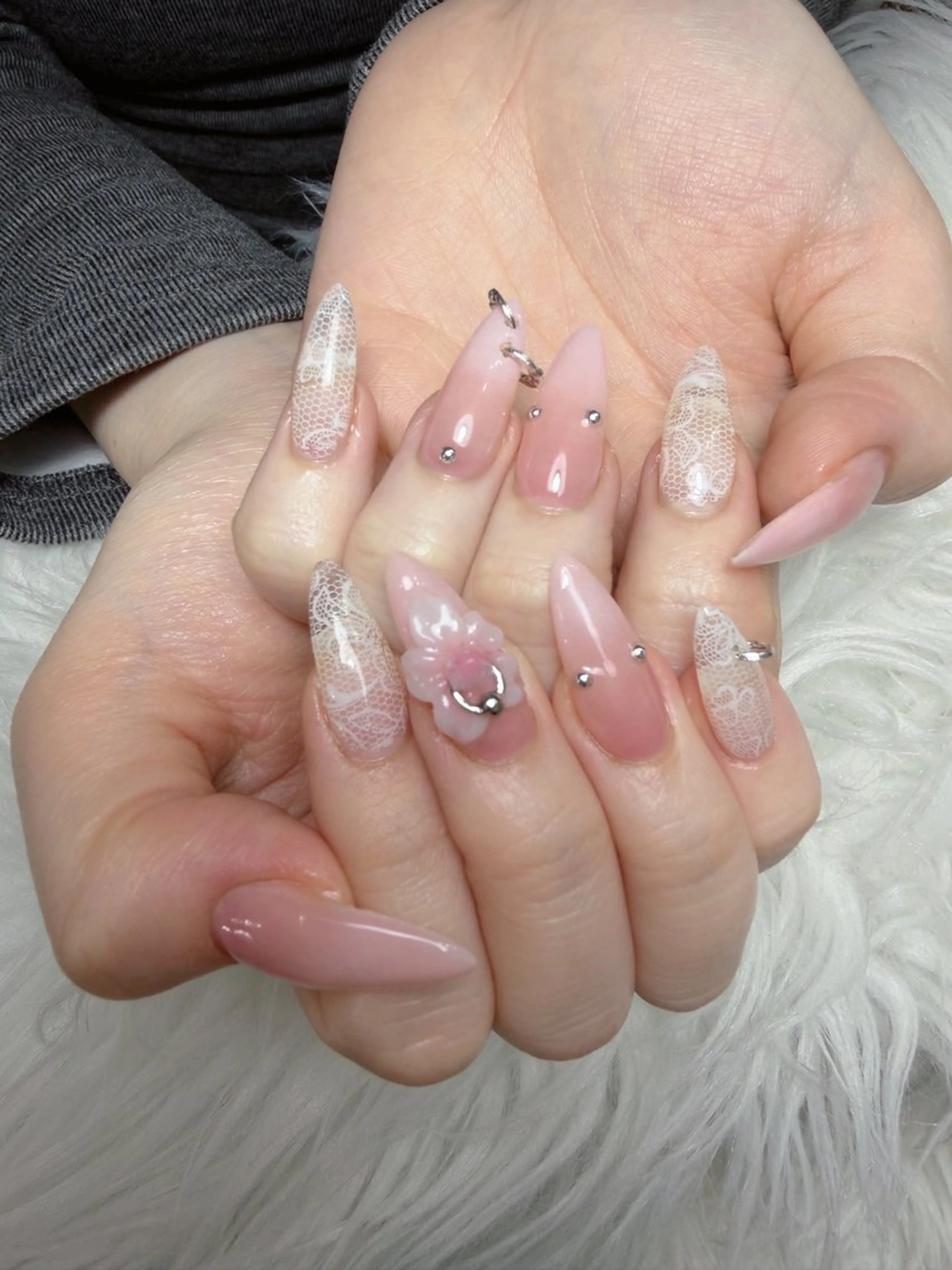 ネイル アートネイル ジェルネイル マグネットネイル ニュアンスネイル シンプルネイル Ryu Nail NekoChanのネイルデザイン