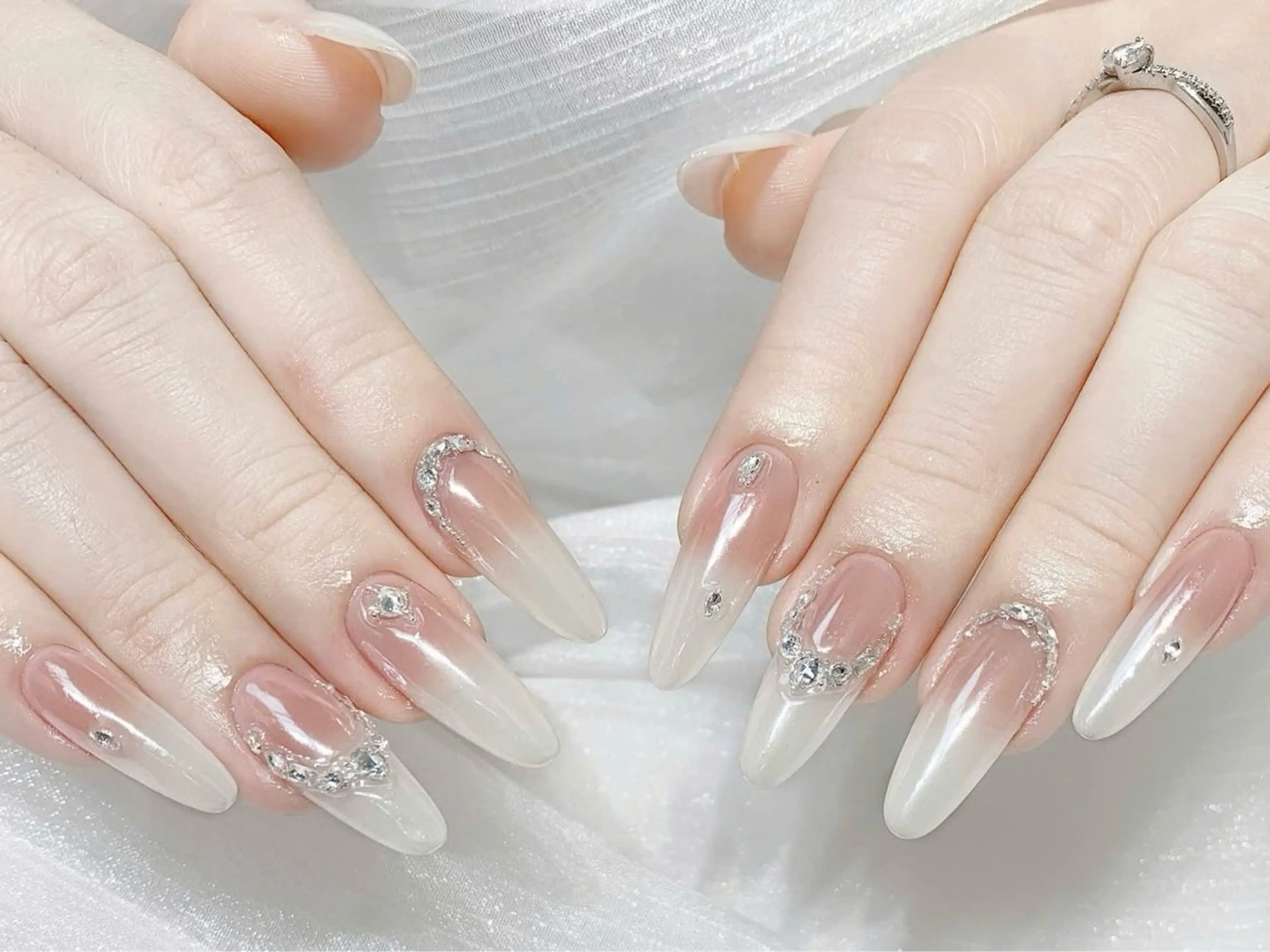 ネイル 長さ出し フットネイル ジェルネイル 韓国ネイル マグネットネイル YMT NailStudioのネイルデザイン
