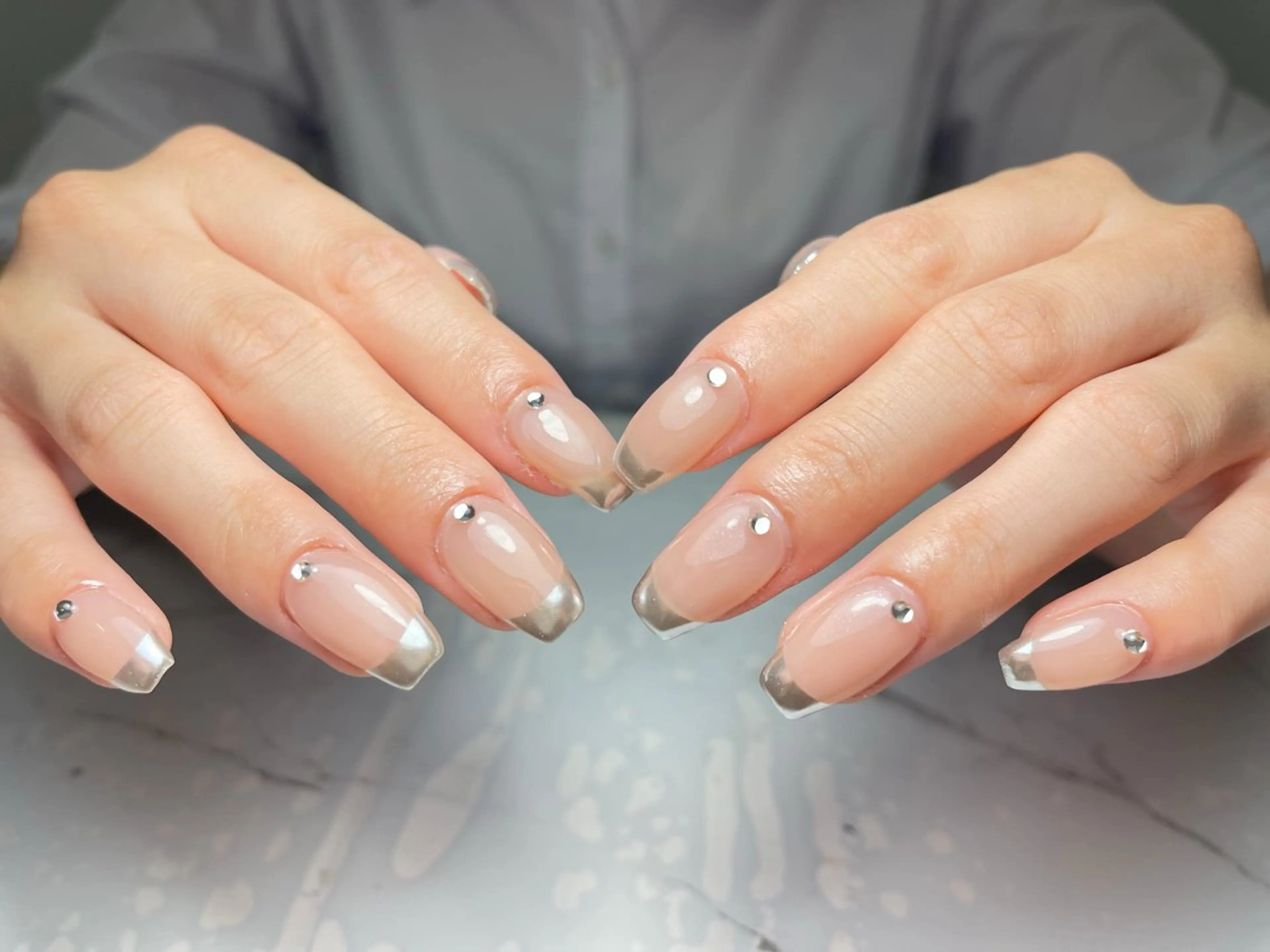 ネイル アートネイル フレンチネイル ジェルネイル グラデーション 韓国ネイル ハンドネイル ハンドケア さくら💮💮 【オフ無料】のネイルデザイン