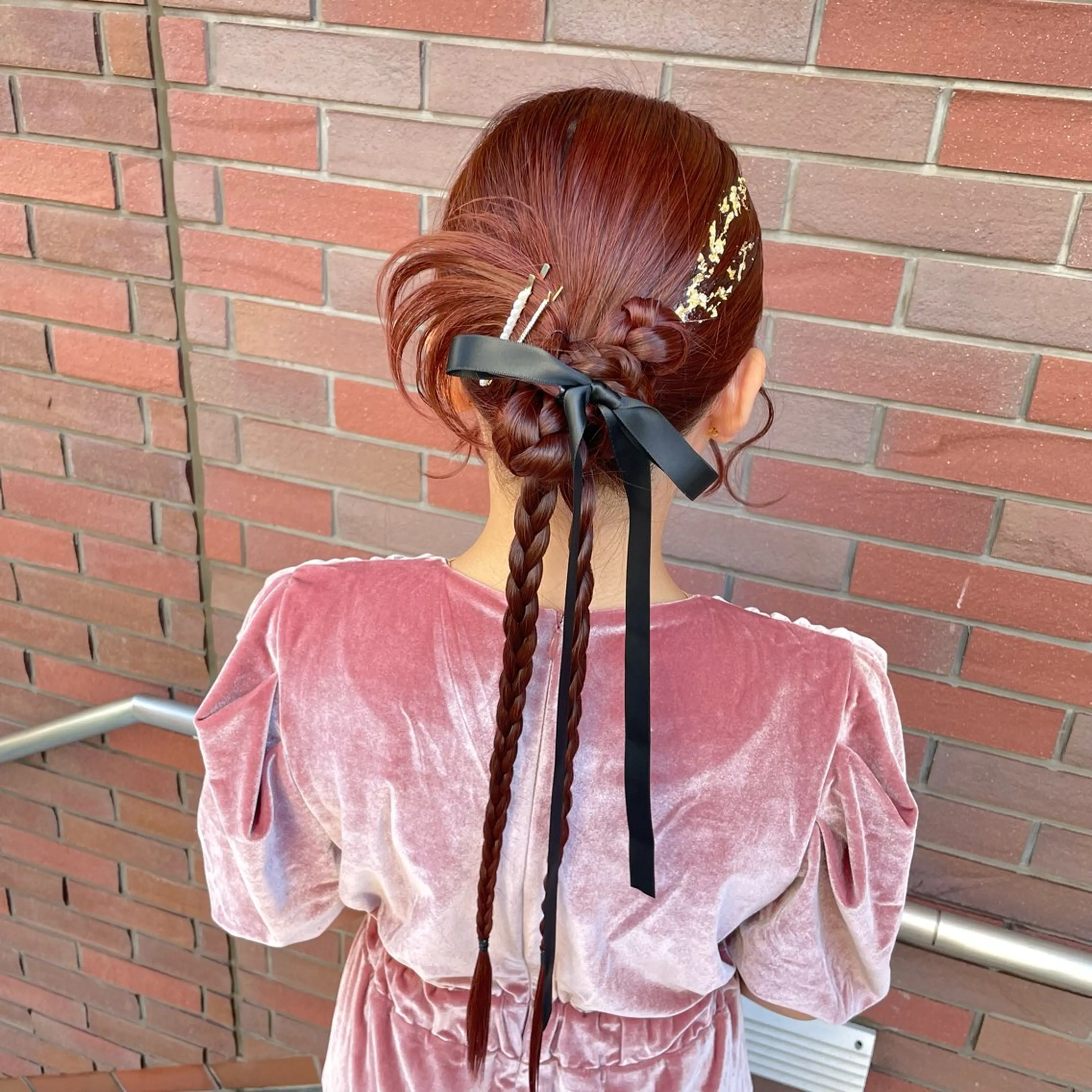 ロング ヘアアレンジ 韓国風ヘア 古沢 みづきのヘアスタイル