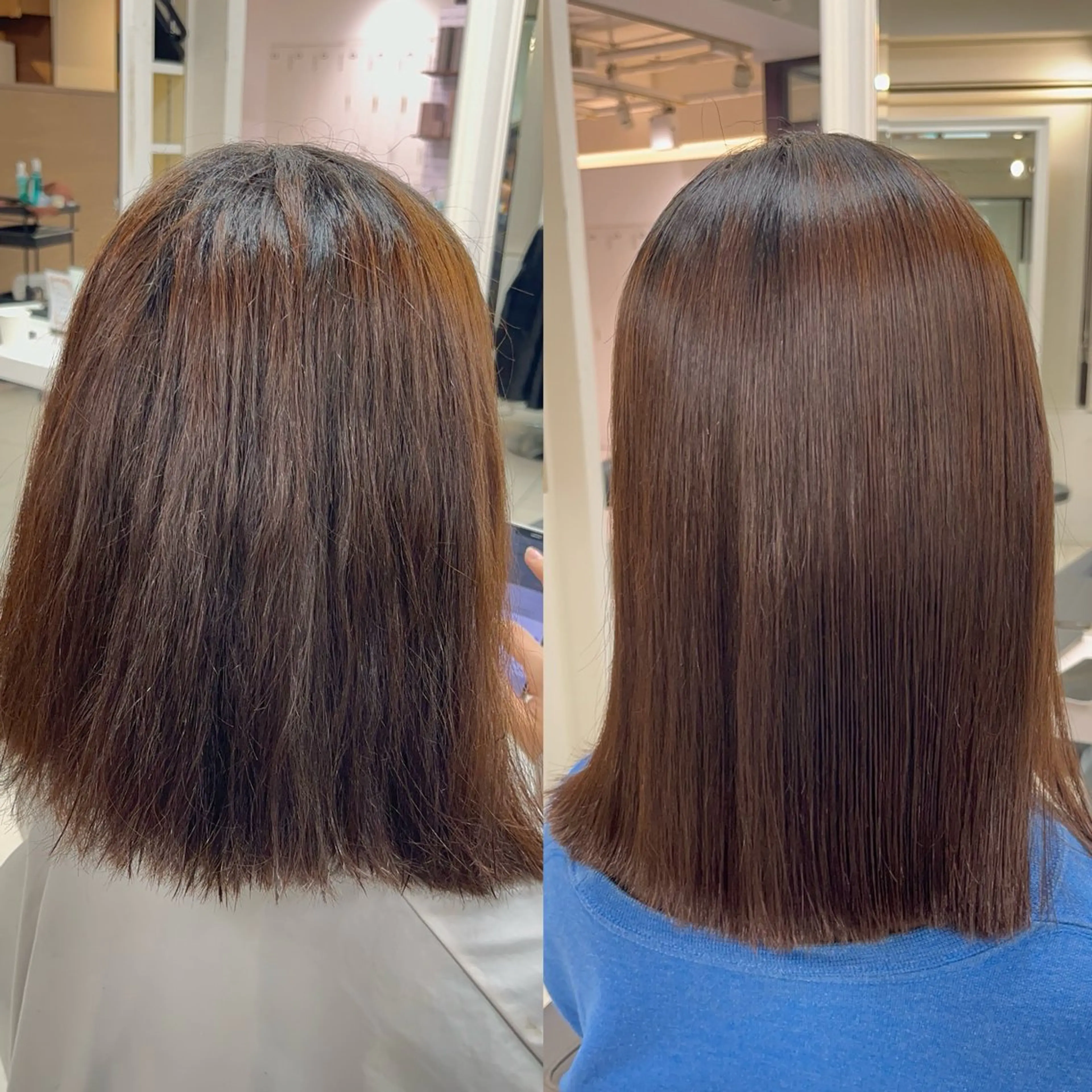 ミディアム パーマ 似合わせカット 縮毛矯正 カット 縮毛矯正 縮毛矯正指名No.1 艶カラー/SHIMAのヘアスタイル