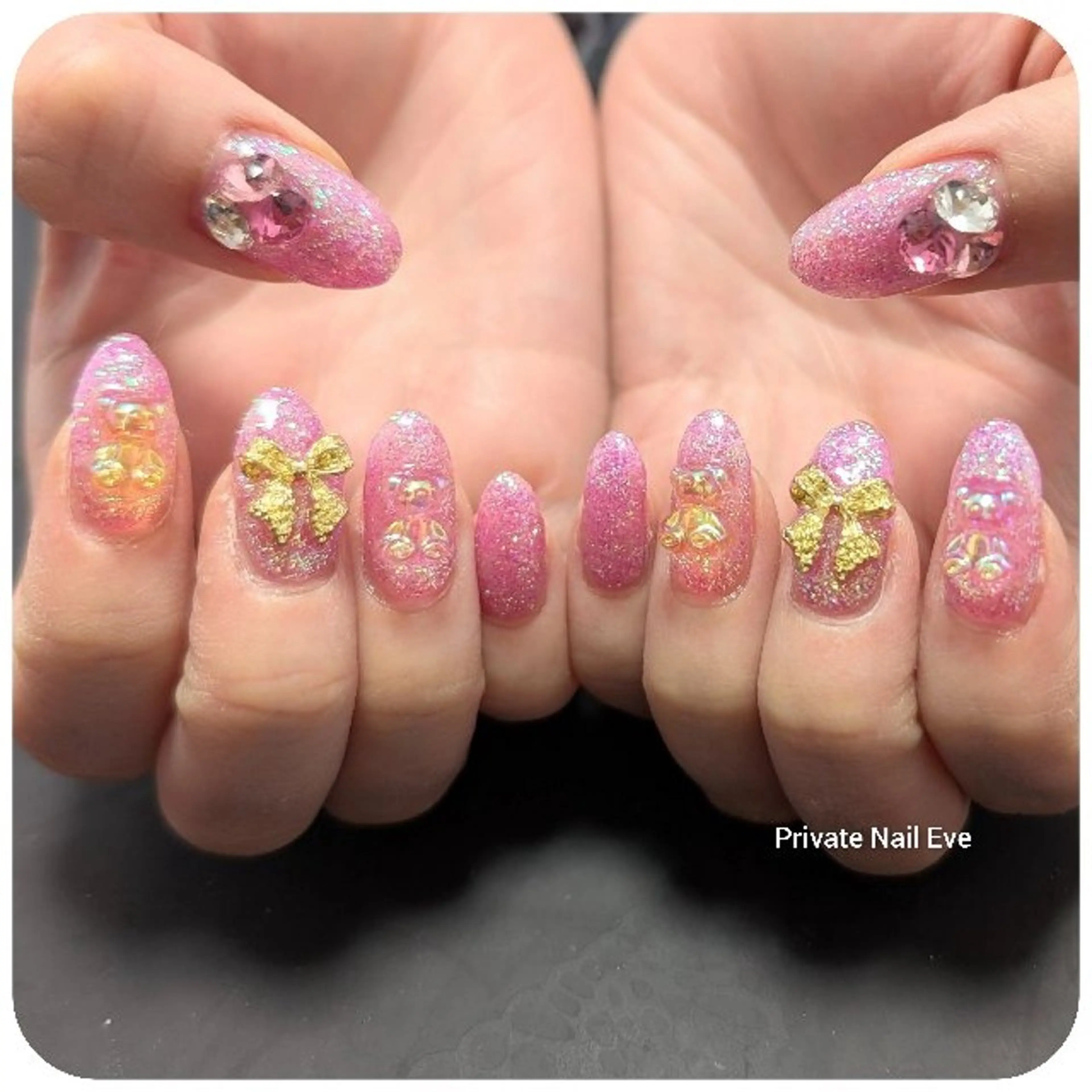 ネイル ラメ(グリッター) ワンカラーネイル ハンドネイル ネイル junkoのネイルデザイン