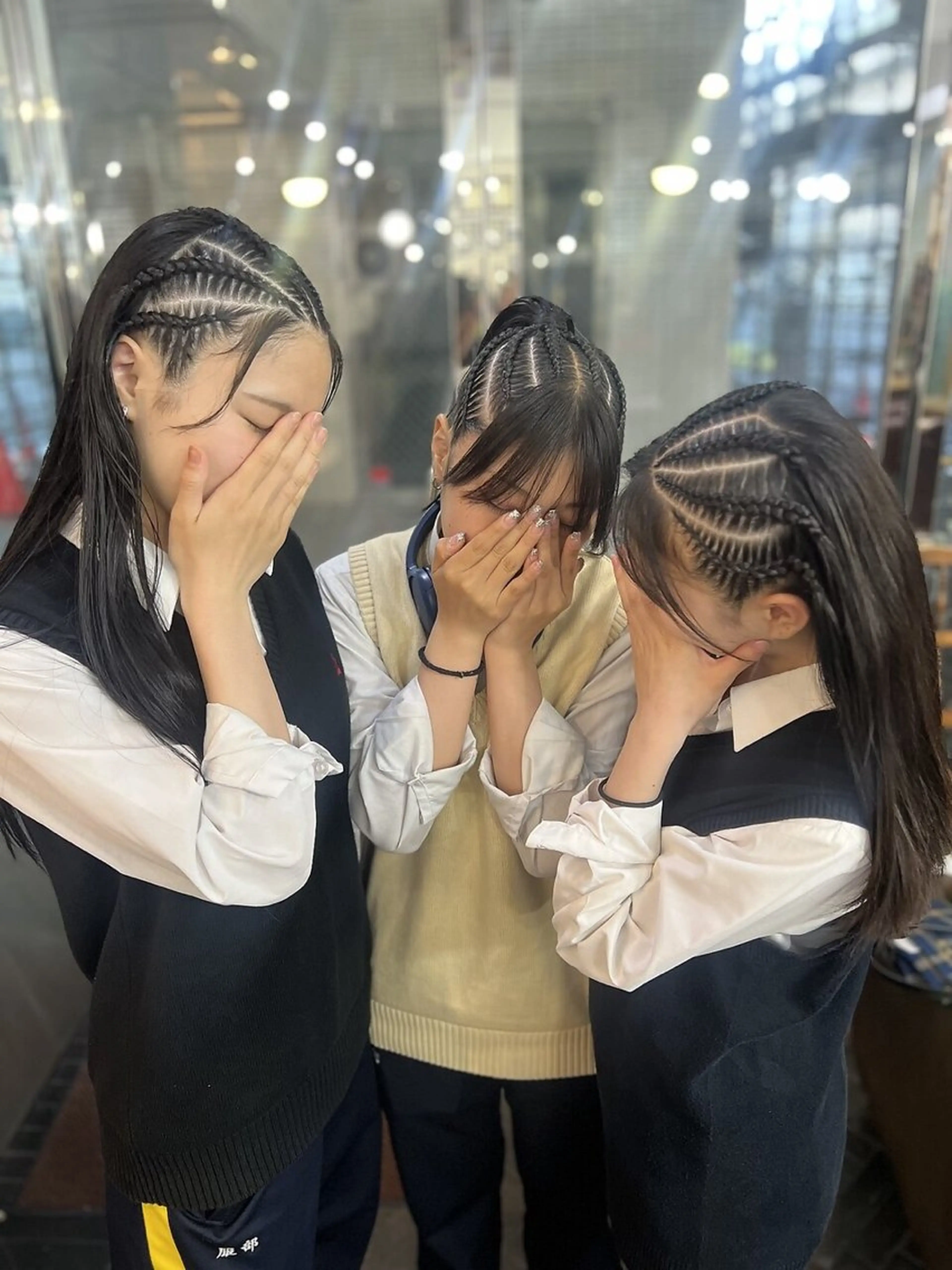 ヘアアレンジ ヘアセット モモカ/ハイトーン /バレイヤージュのヘアスタイル