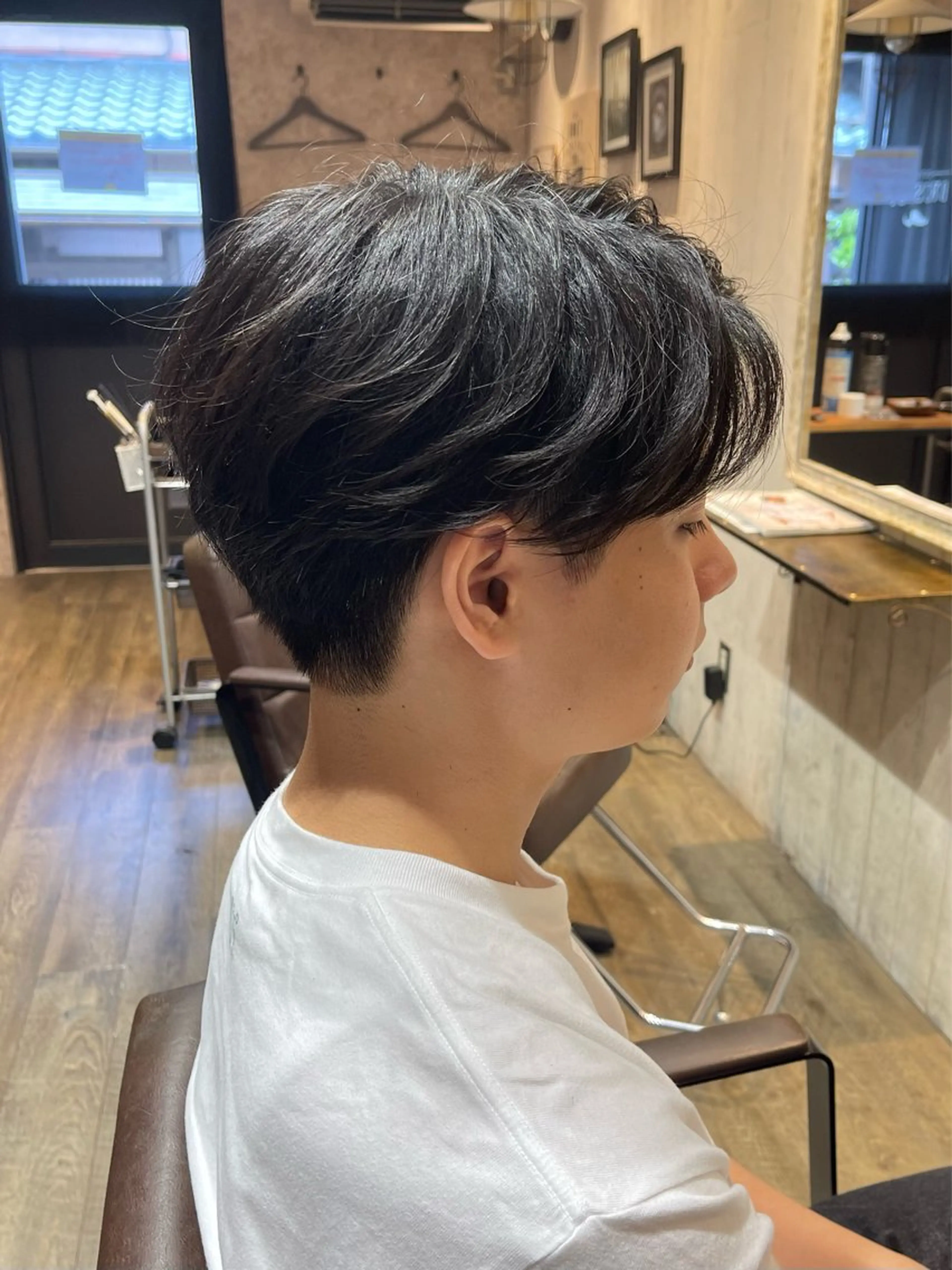 ショート パーマ メンズ カット Brush Up所属・田中 識啓のヘアスタイル