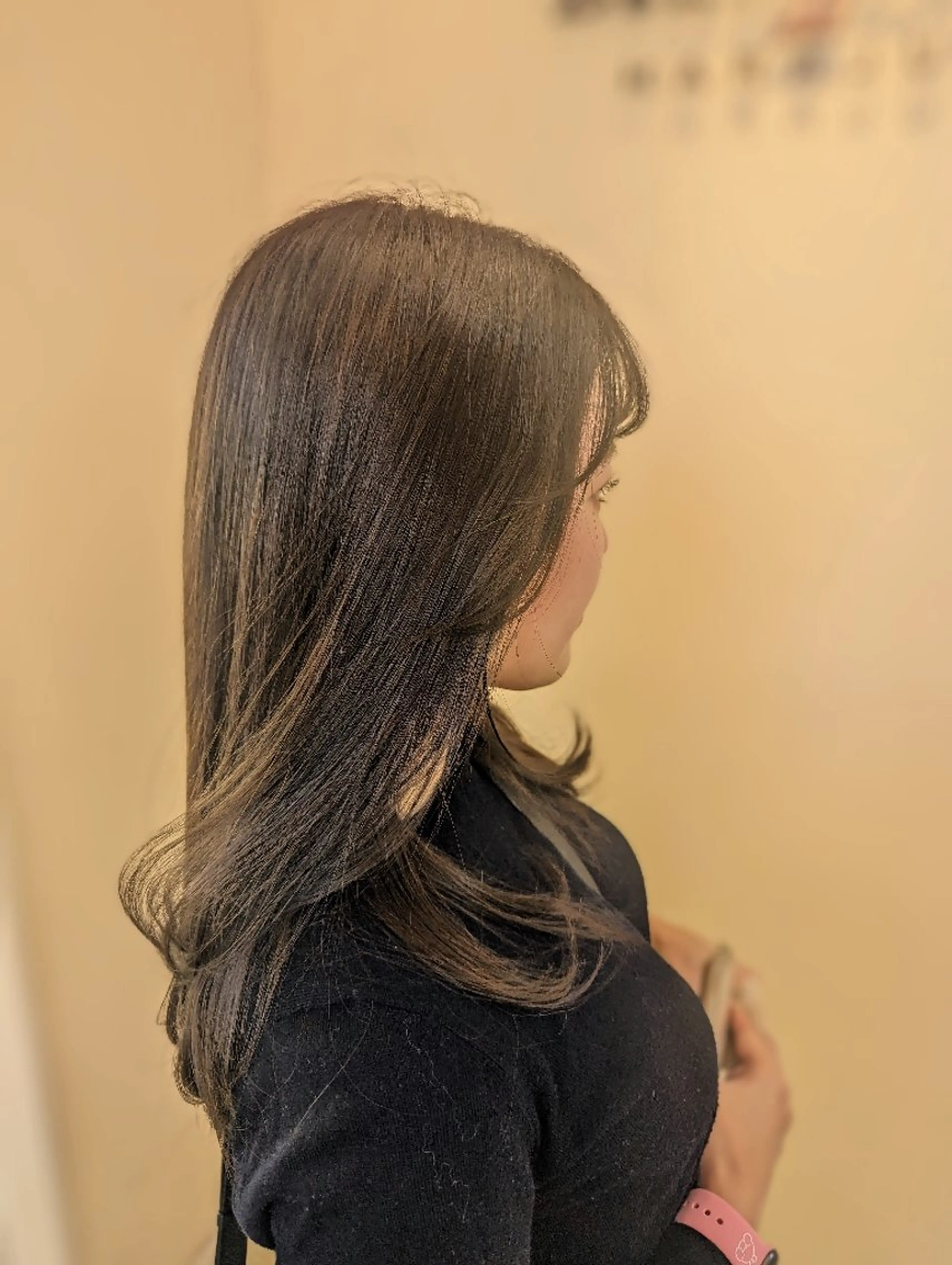 セミロング カット ヘアカラー トリートメント 井上 真貴子のヘアスタイル