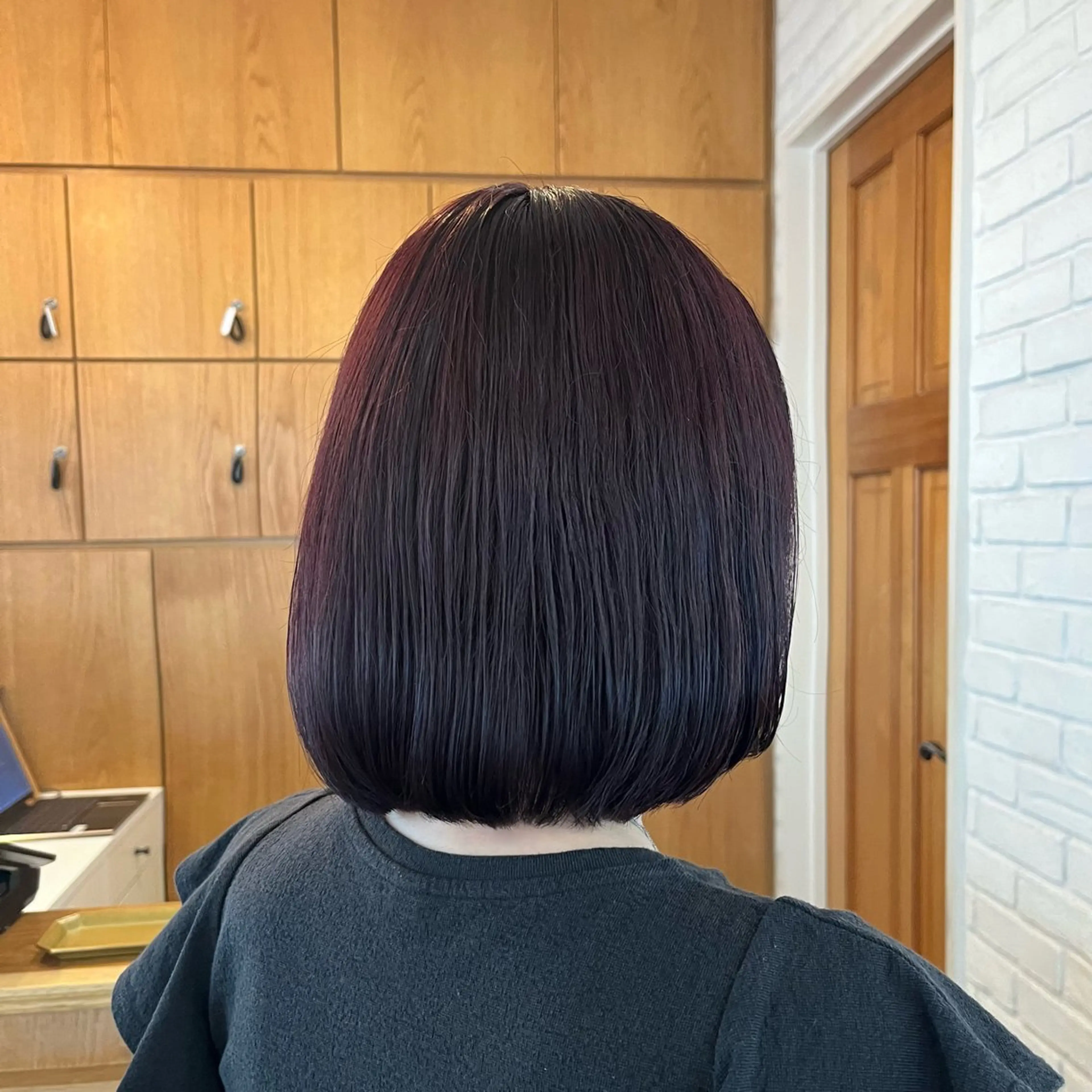 カラー レッドカラー 石井 柚葉 🌟のヘアスタイル