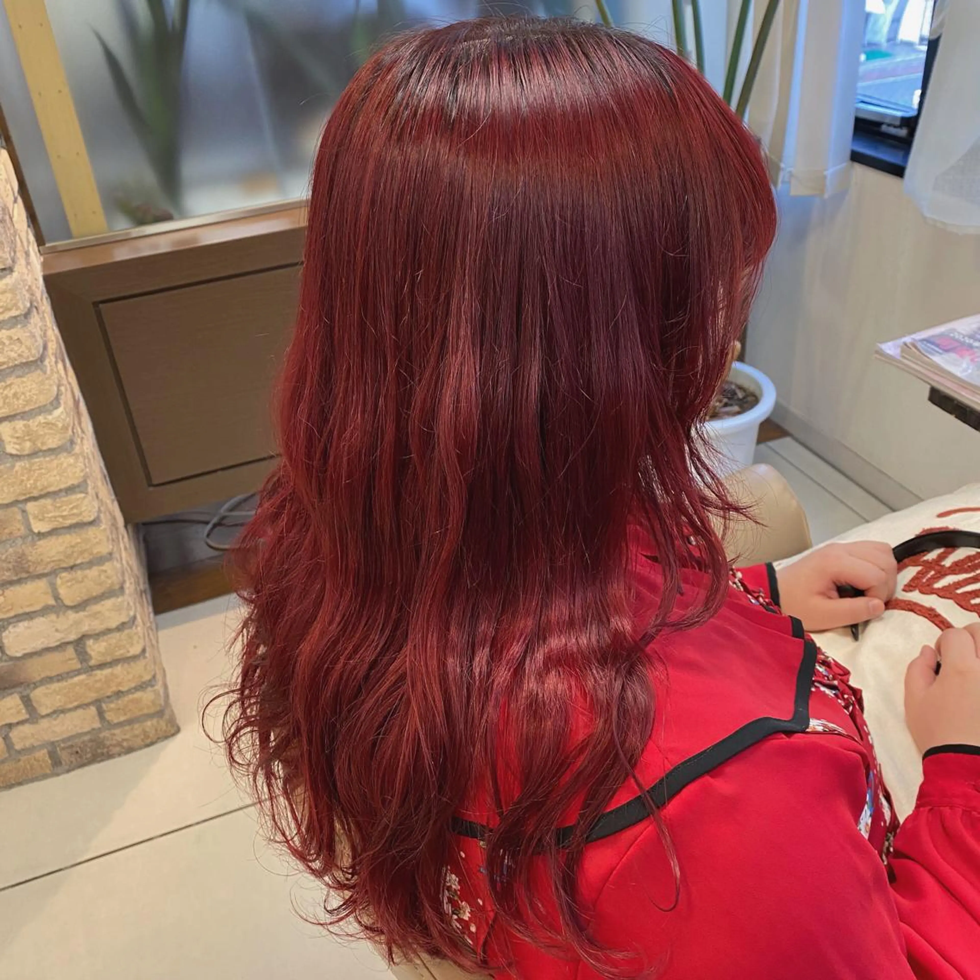 セミロング カラー シールエクステ✨️韓 国羽エクステ🪽和希のヘアスタイル