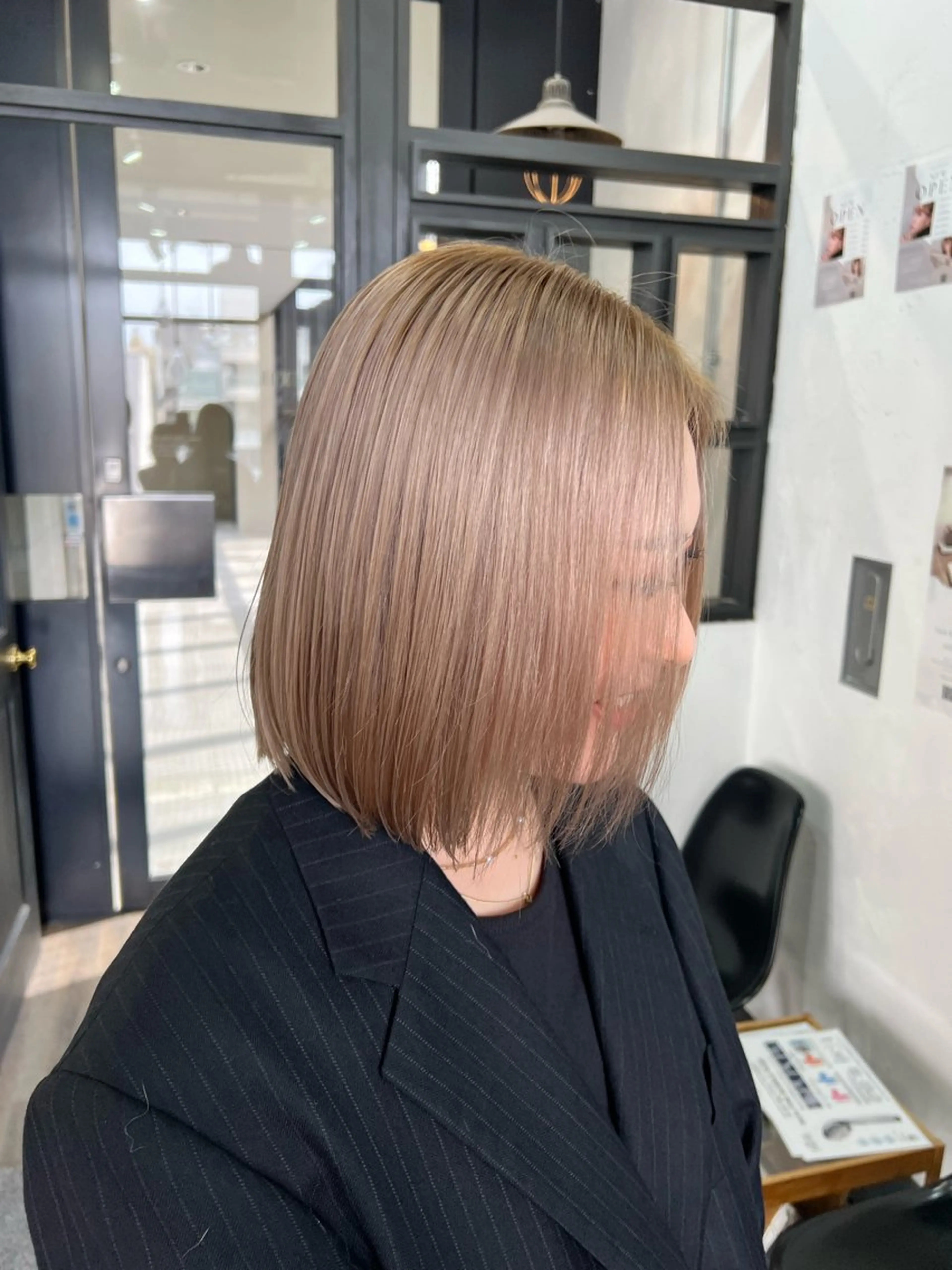 ミディアム カラー ベージュカラー ブリーチ ケアブリーチ ☀️中嶋 そら☀️のヘアスタイル