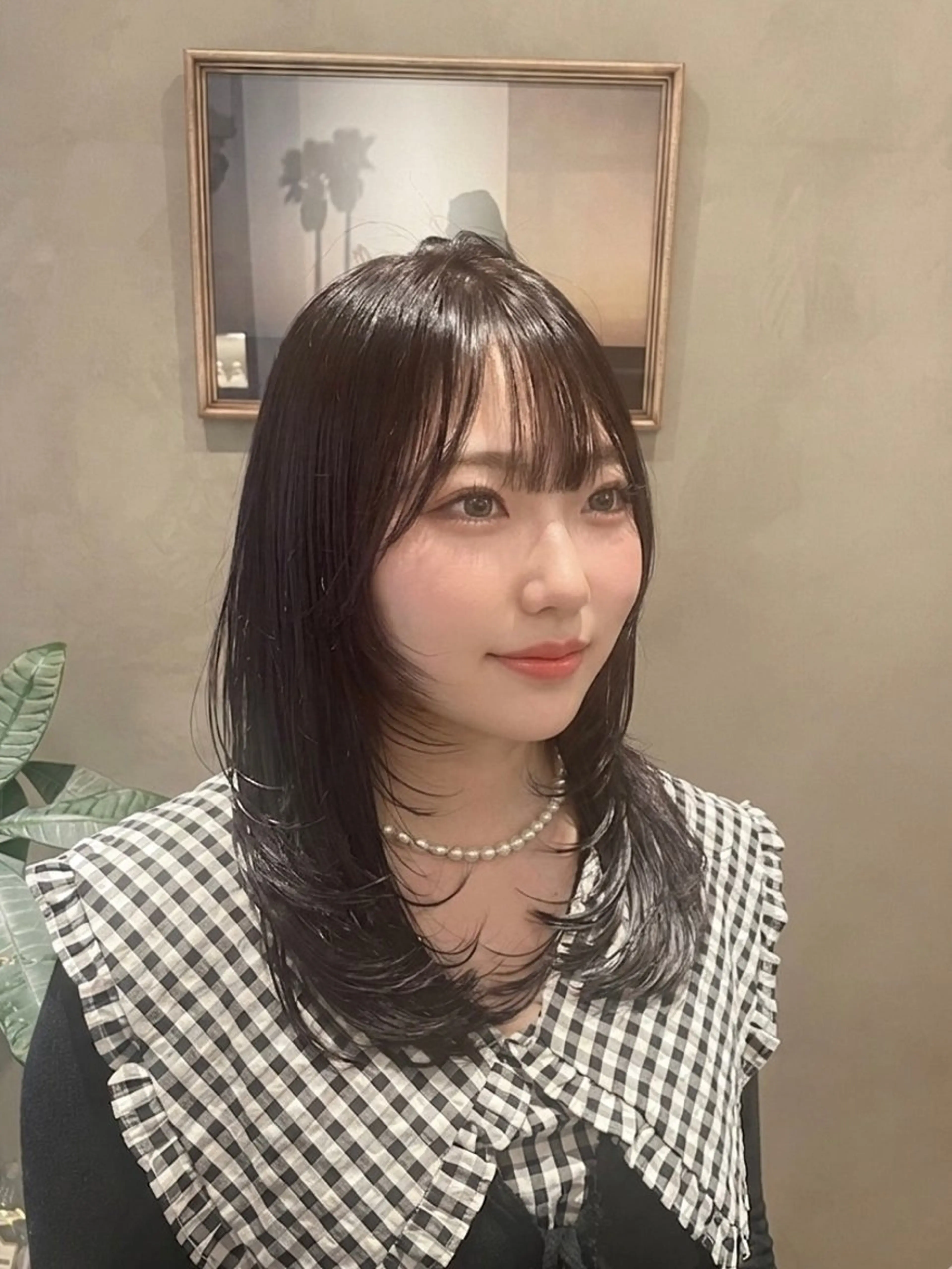ミディアム カラー カット ヘアカラー トリートメント 新宿 /透明感カラー レイヤー/NANAのヘアスタイル