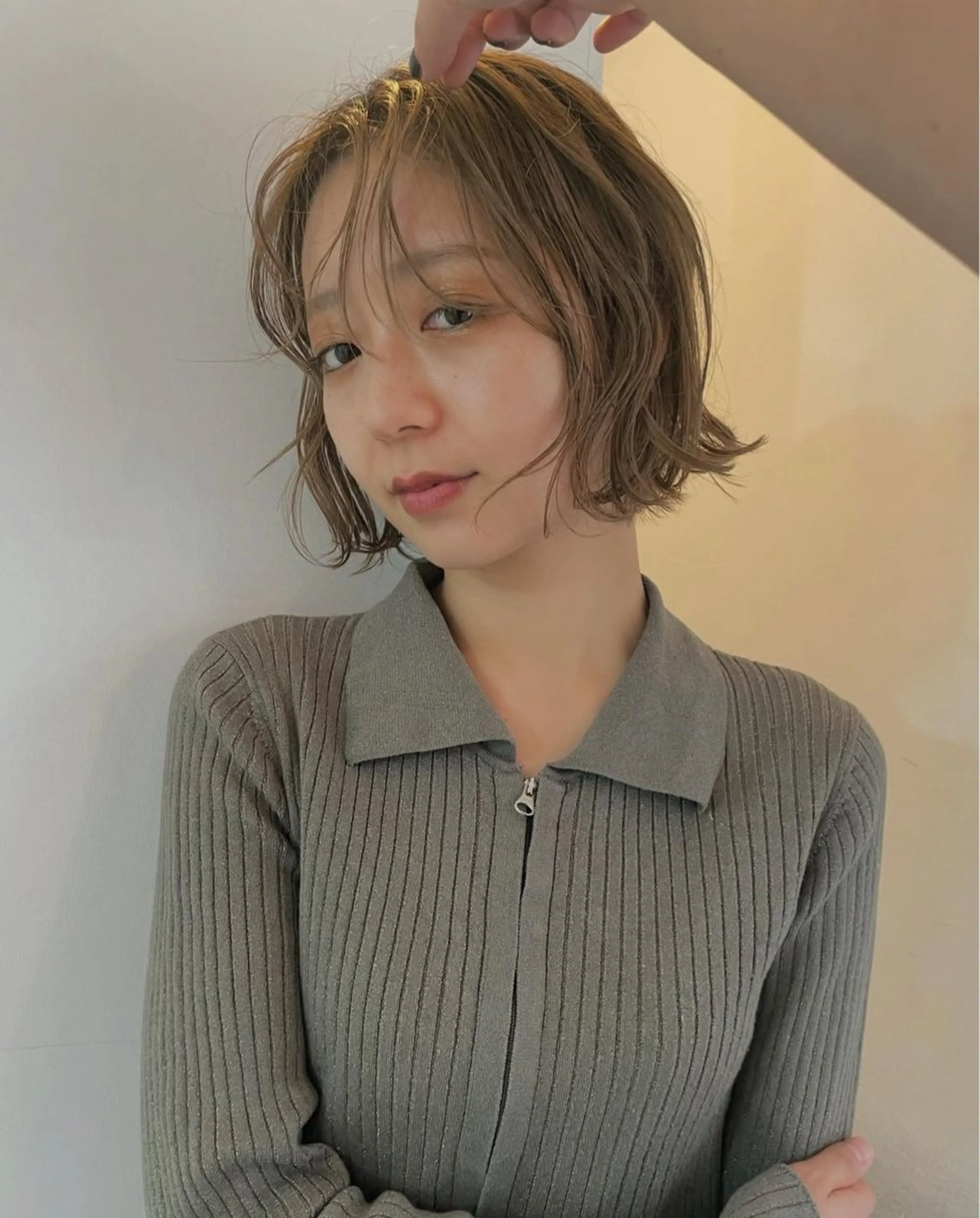 ショート ハンサムショート ボブ 顔周りカット ハイライト 髪質改善 カット kii🧺福岡美容室 パーマ/ウルフのヘアスタイル