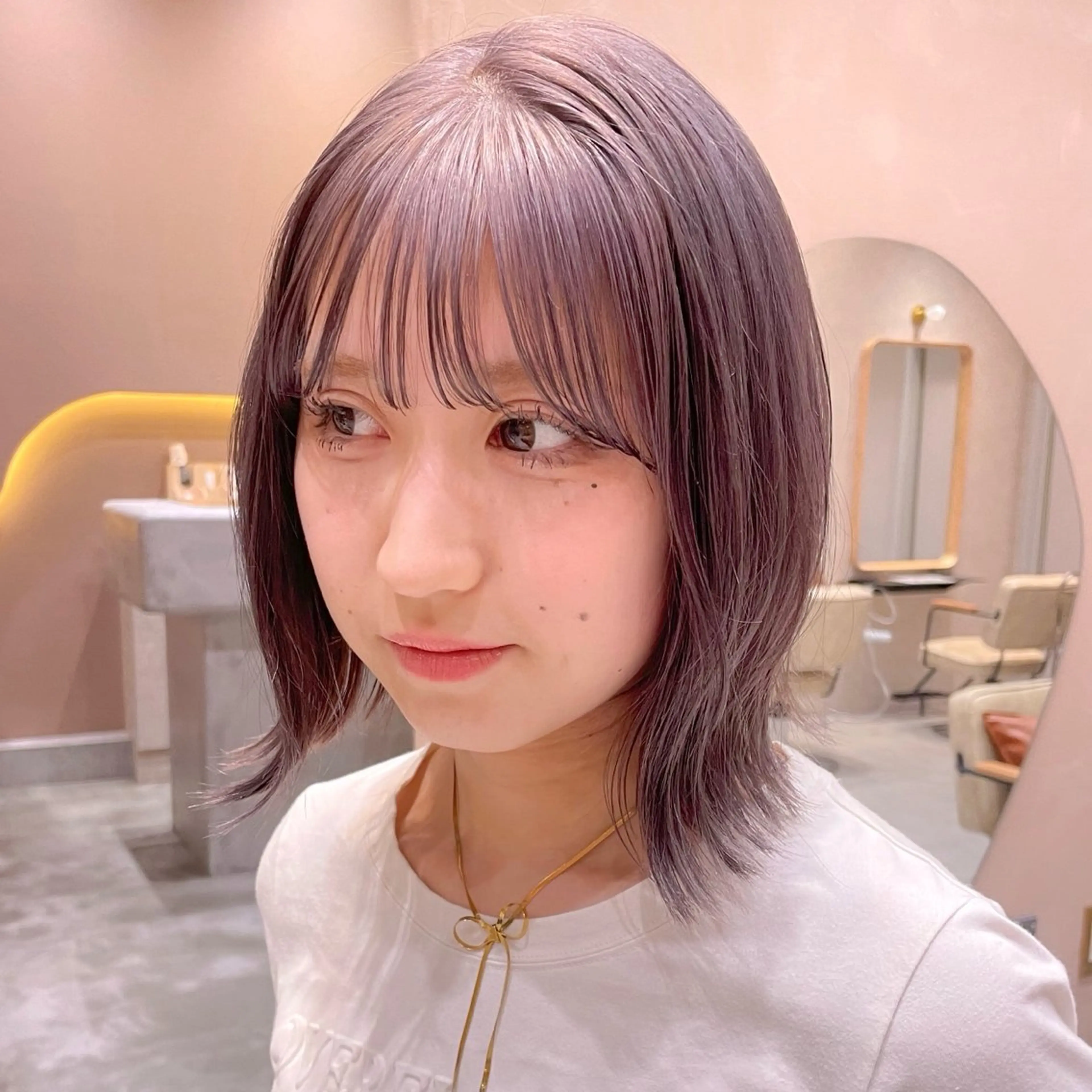 ショート カラー レイヤー/柔らか 透明感カラー/ゆきなのヘアスタイル