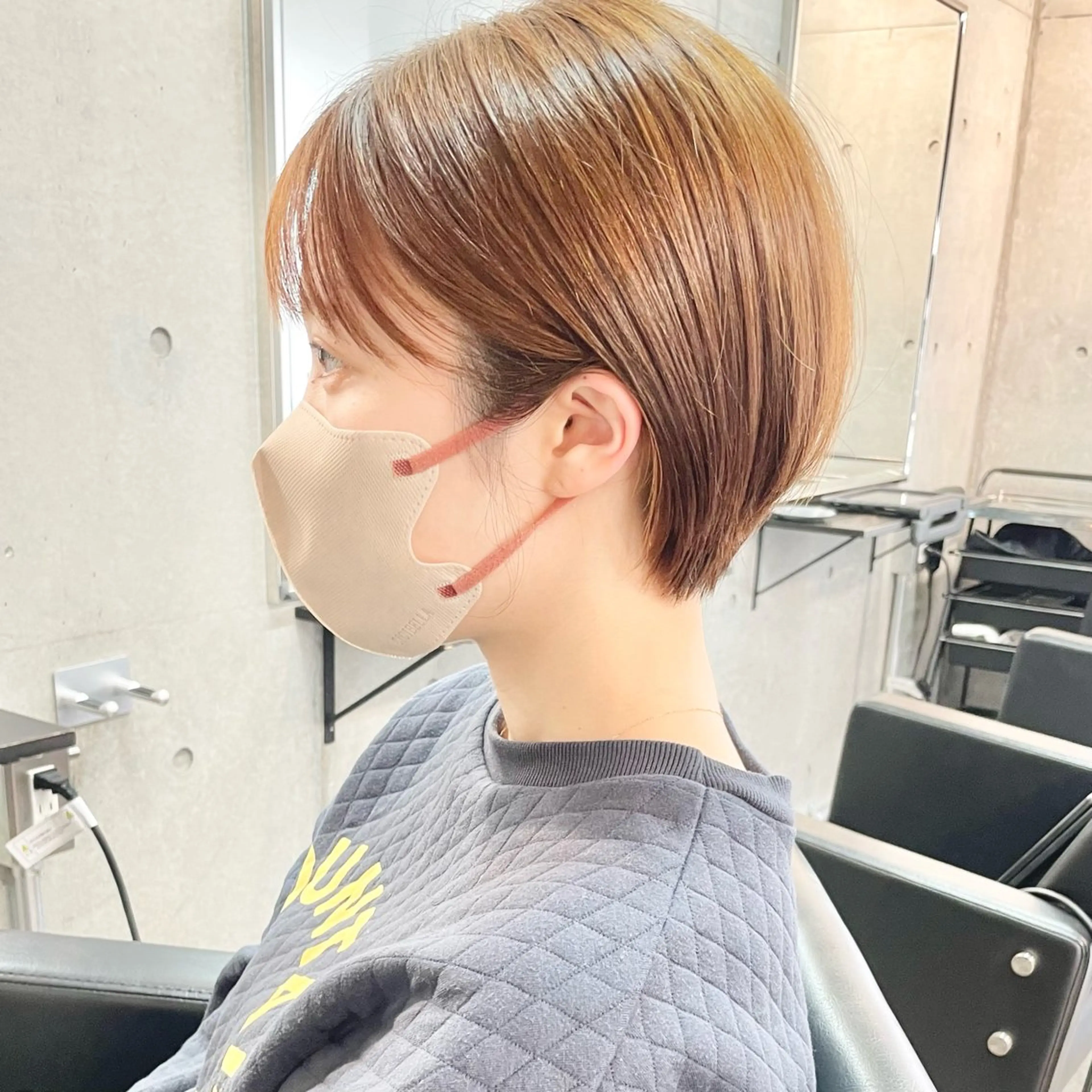 ショート カラー 透明感カラー ショートヘア トリートメント カット ヘアカラー トリートメント ショートボブ髪質改善 縮毛矯正のプロ山道潤のヘアスタイル