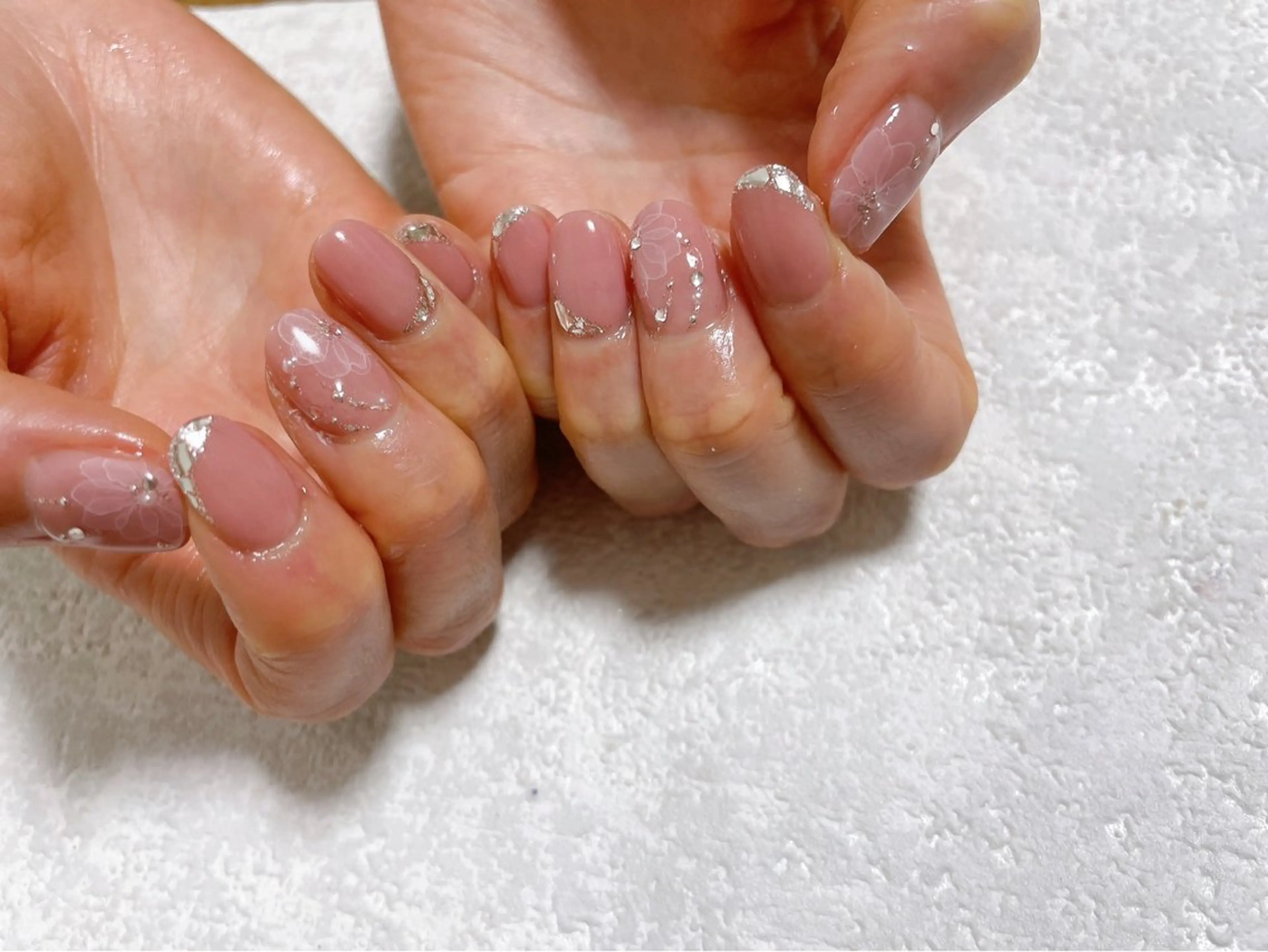 ネイル ジェルネイル キラキラネイル メンズネイル パラジェル 春ネイル kiki nail たまプラーザのネイルデザイン