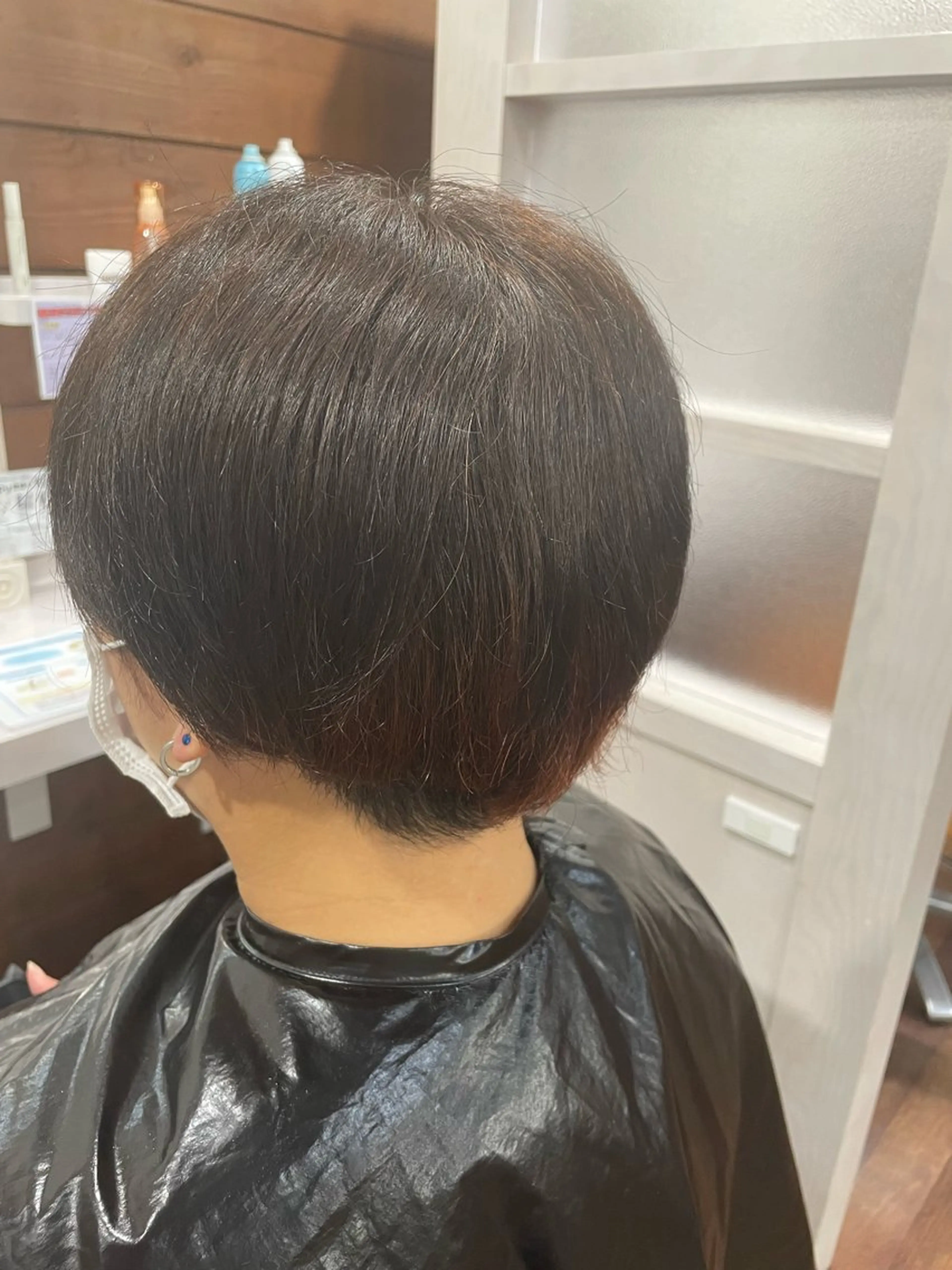 カラー オレンジ 林 瑠唯のヘアスタイル