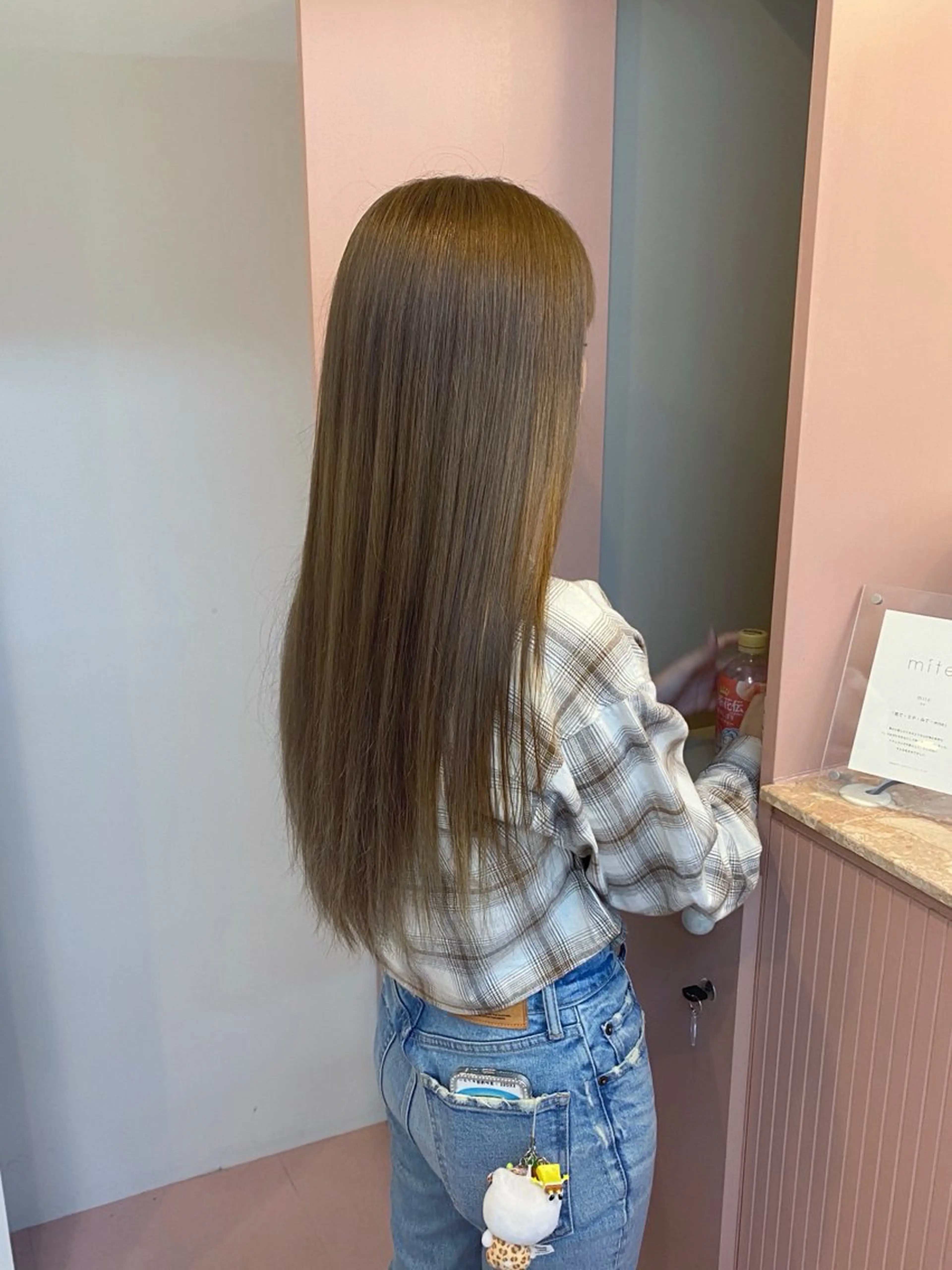 ロング カラー オレンジ mite hikariのヘアスタイル