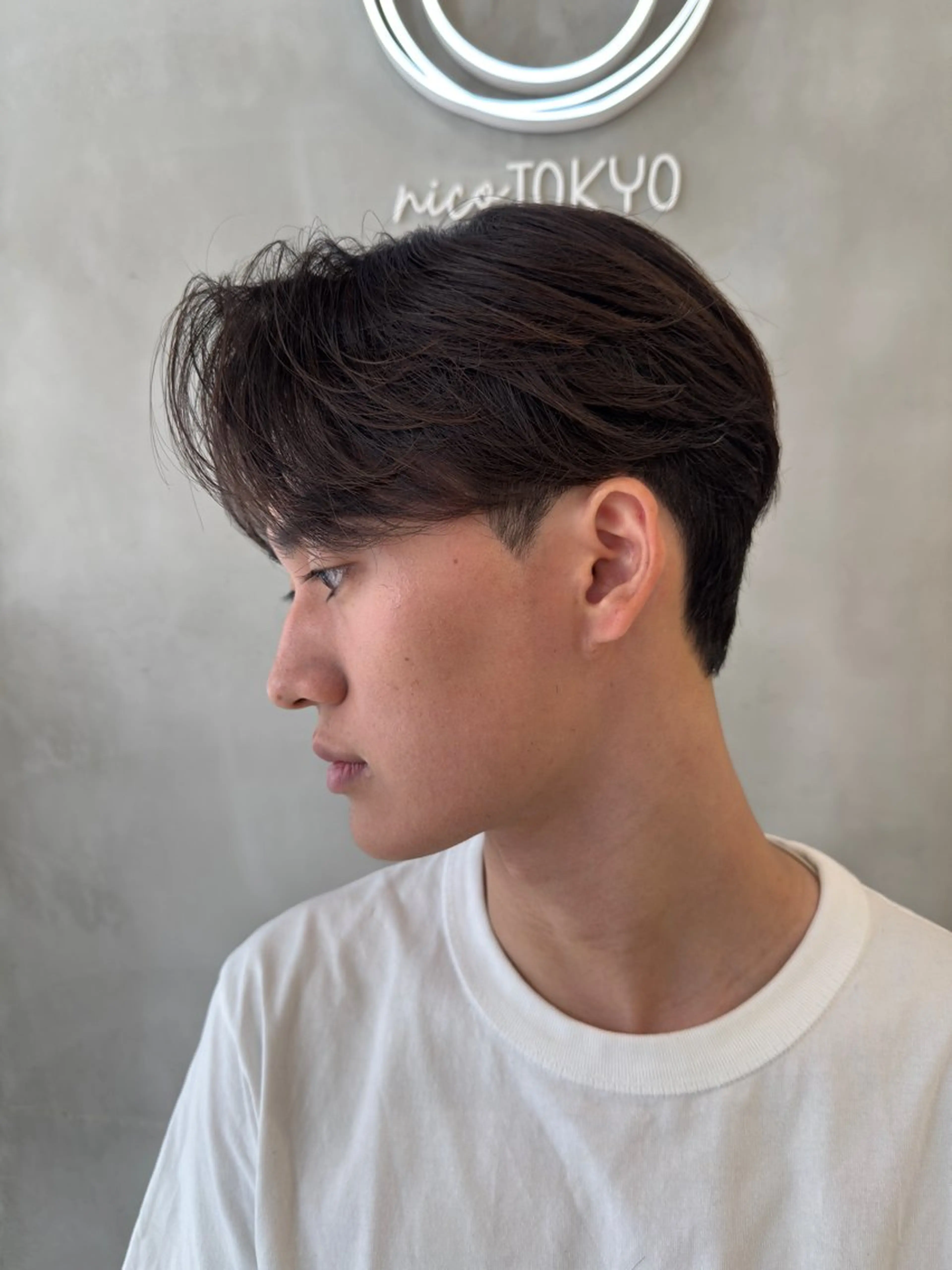 パーマ メンズ カット パーマ トリートメント ヘアセット 表参道/スパイキー ショート/マッシュのヘアスタイル