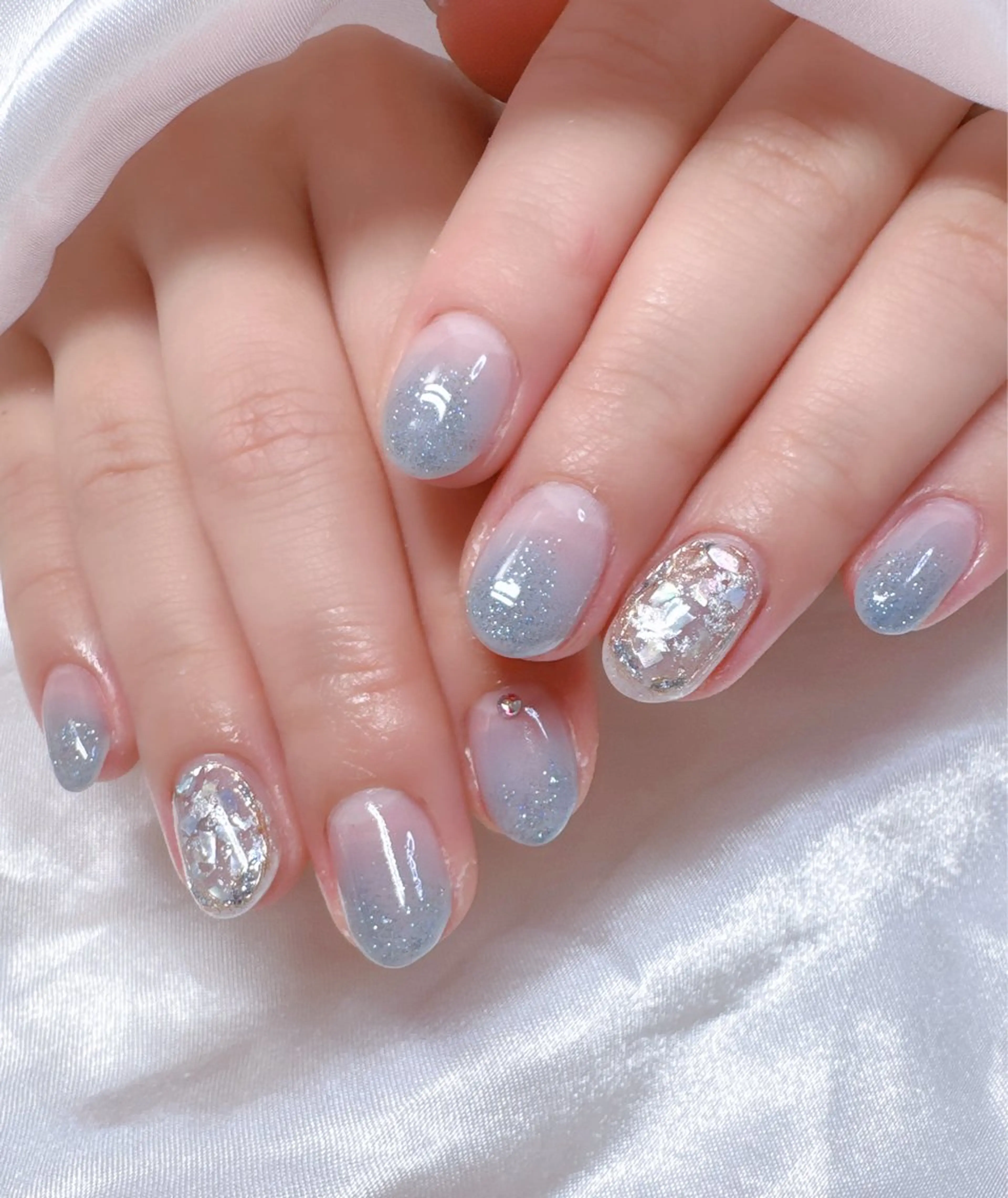 💛カラグラ・クリアフレンチ(ドライケア付き・オフ込み)の写真