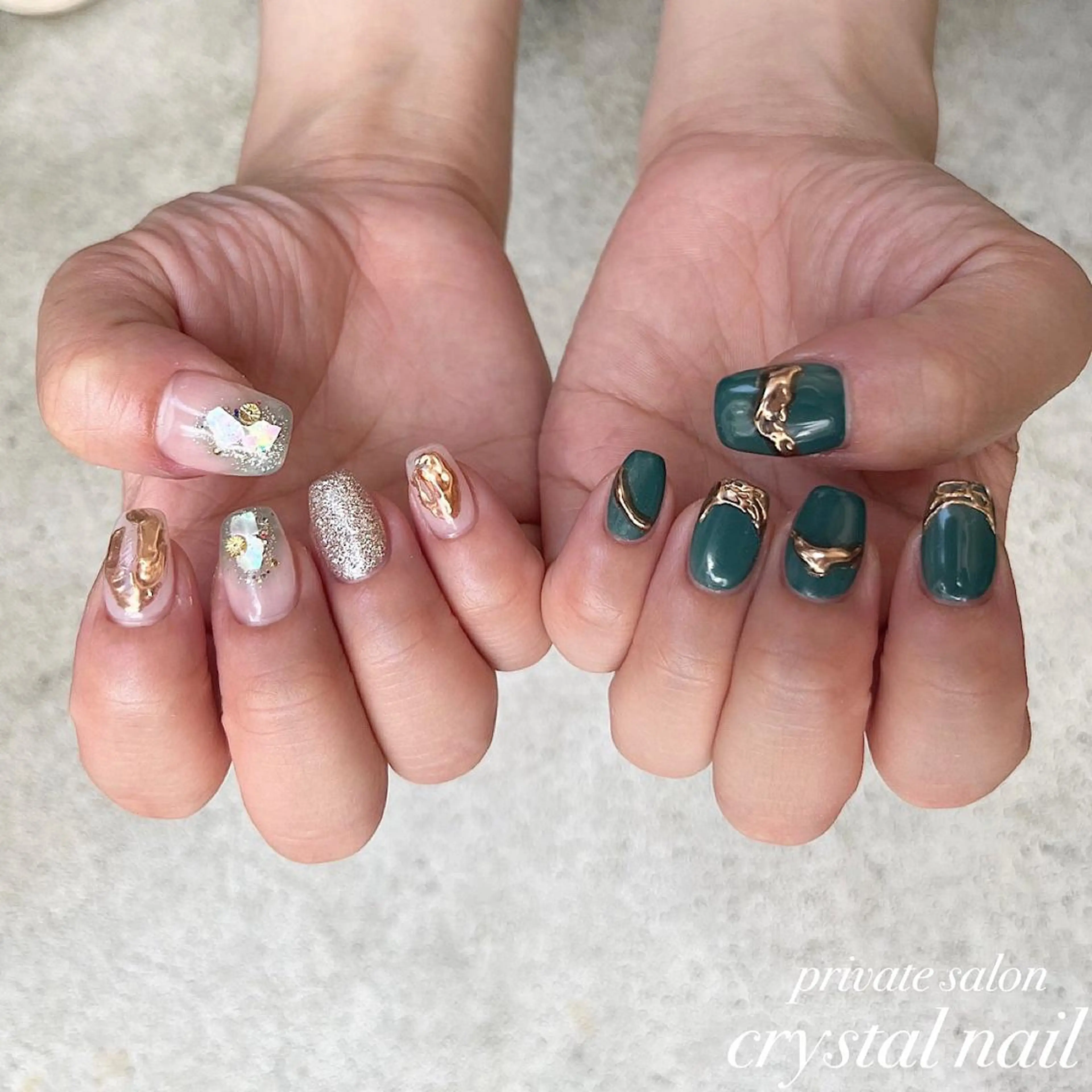 ネイル ニュアンスネイル Crystal Nailのネイルデザイン