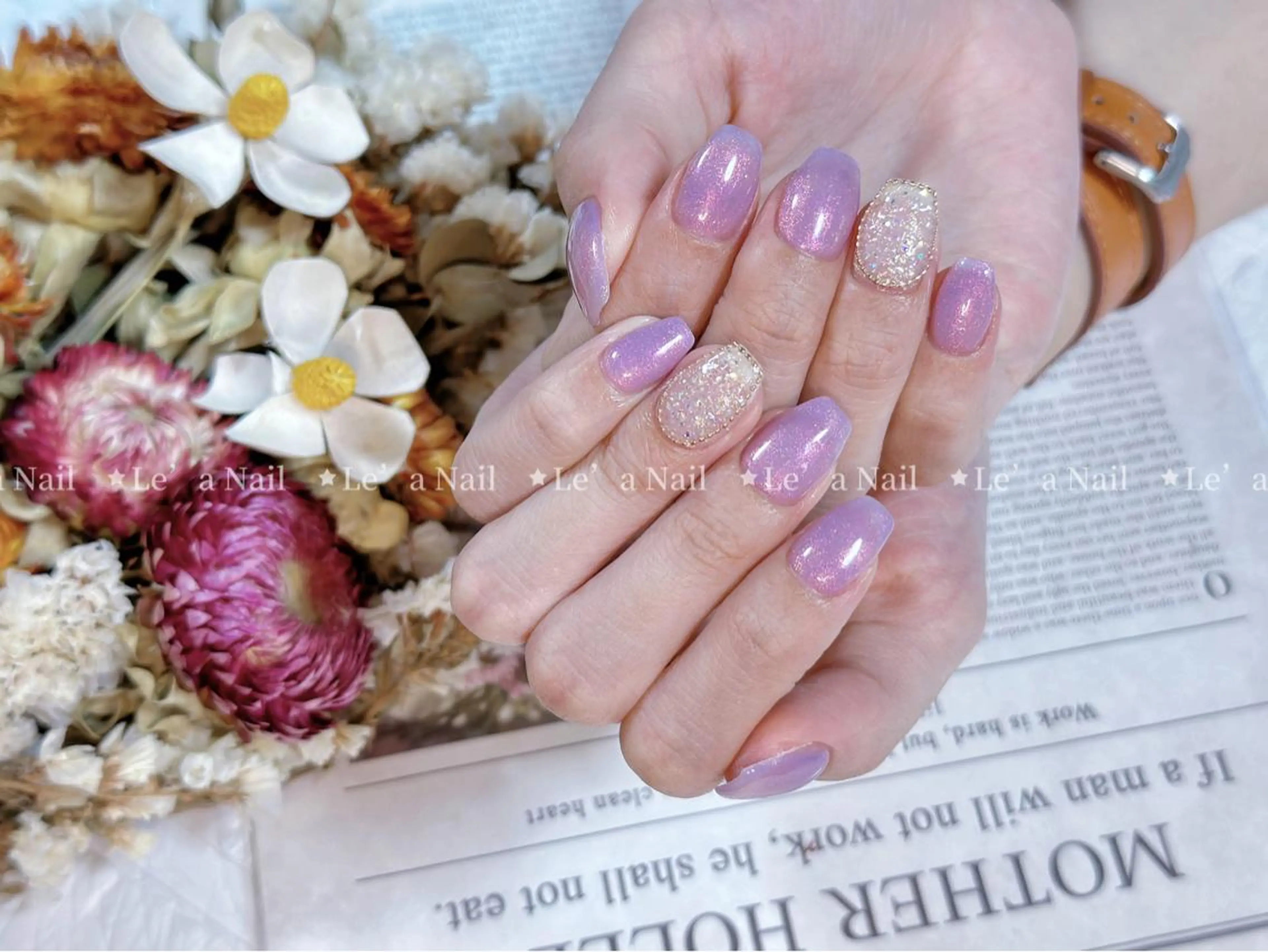 ミディアム カラー ネイル Le’a NailSalonのネイルデザイン