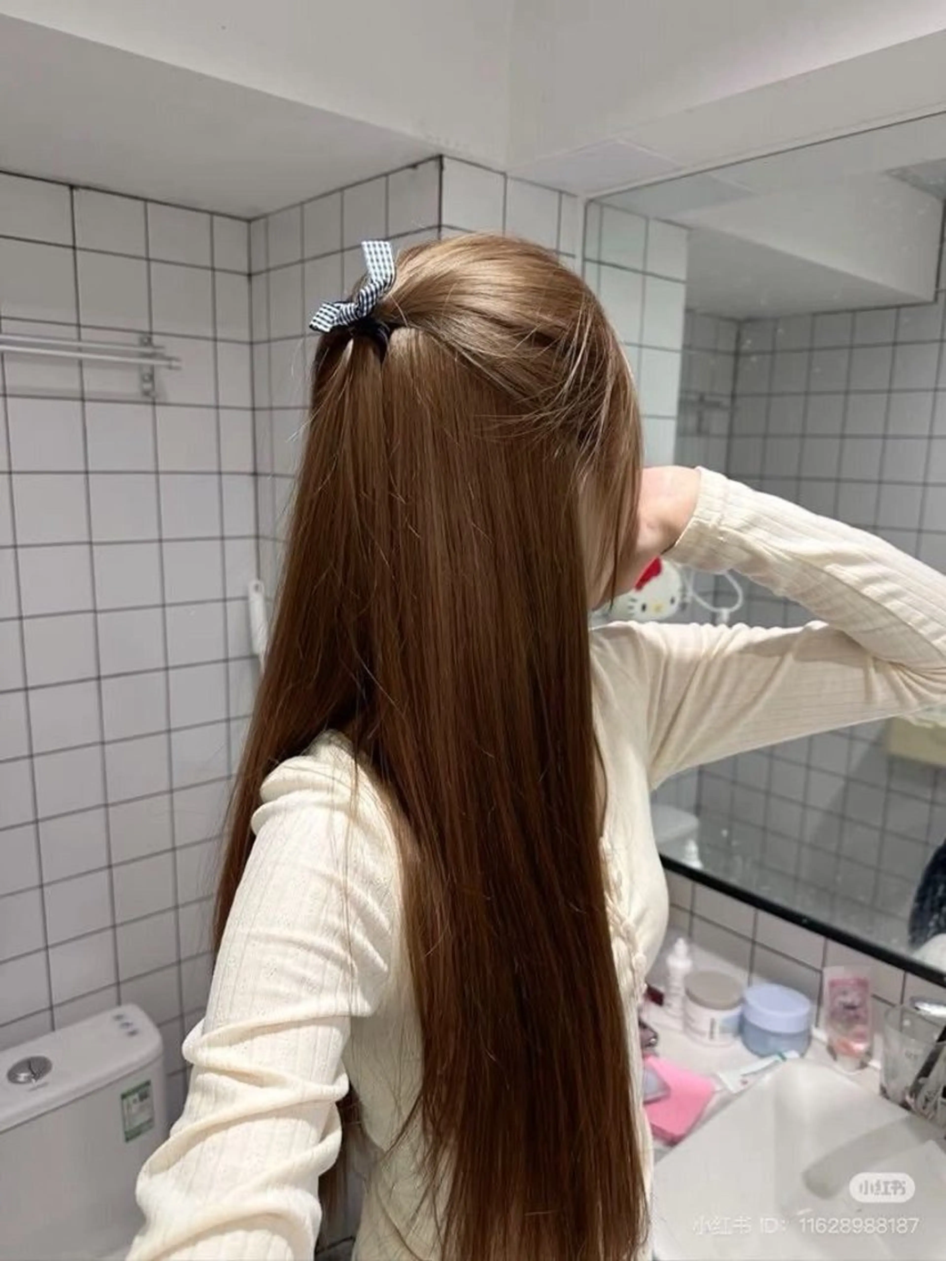 ロング カラー ヘアカラー トリートメント 韓国っぽ×透け感🪽 Fumi 🤍のヘアスタイル