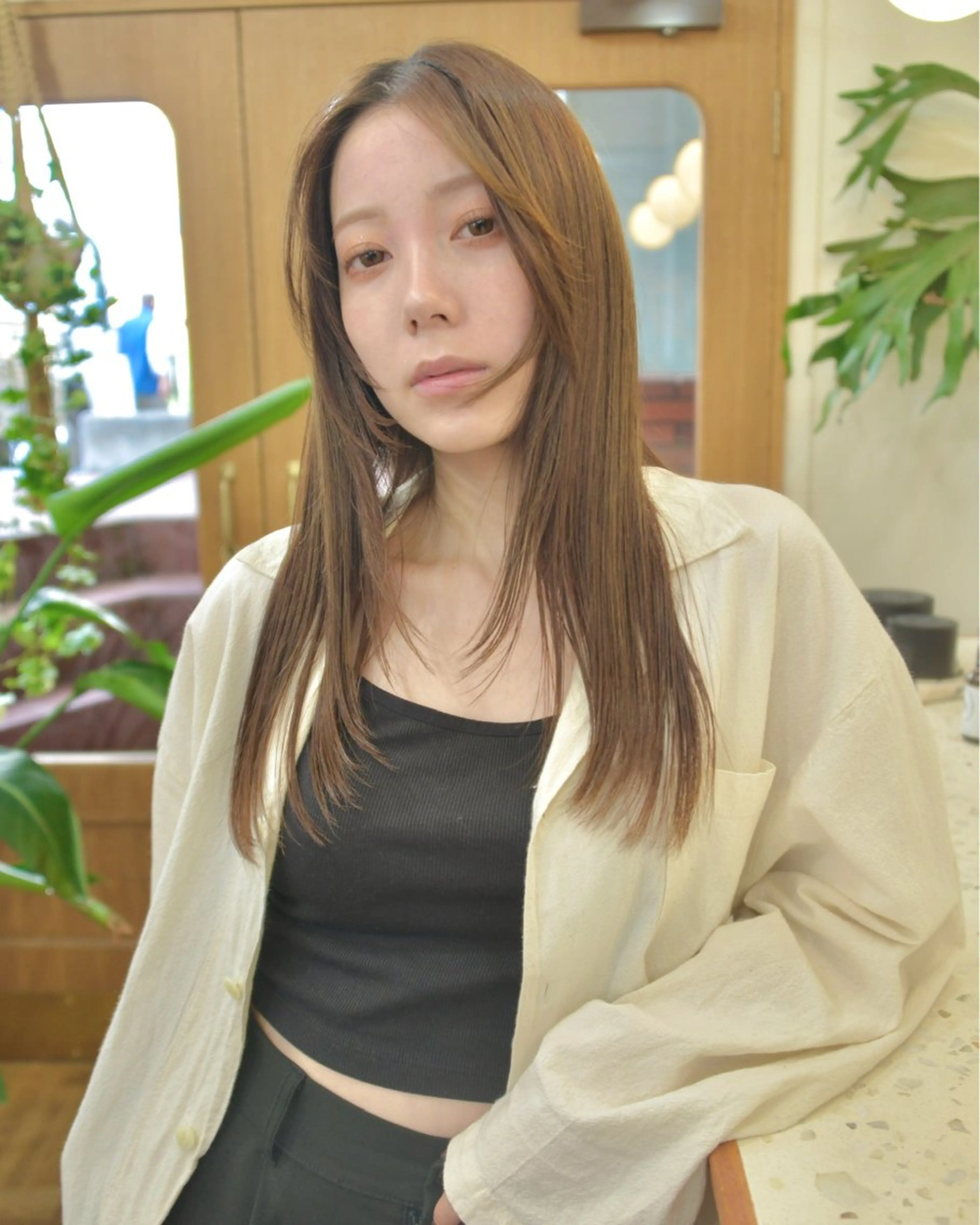 ロング カラー カット ヘアカラー トリートメント 木村陸弥 似合わせ 透明感カラー🌿のヘアスタイル