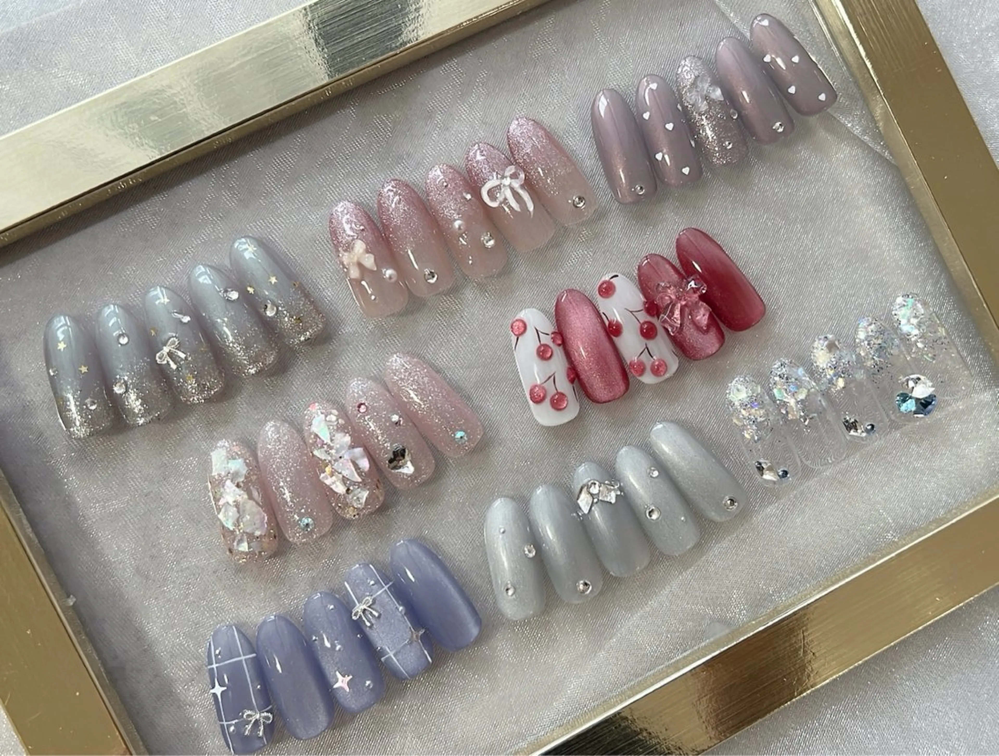 ネイル フットネイル ジェルネイル 韓国ネイル 春ネイル ハンドネイル nail salon Lauleaのネイルデザイン