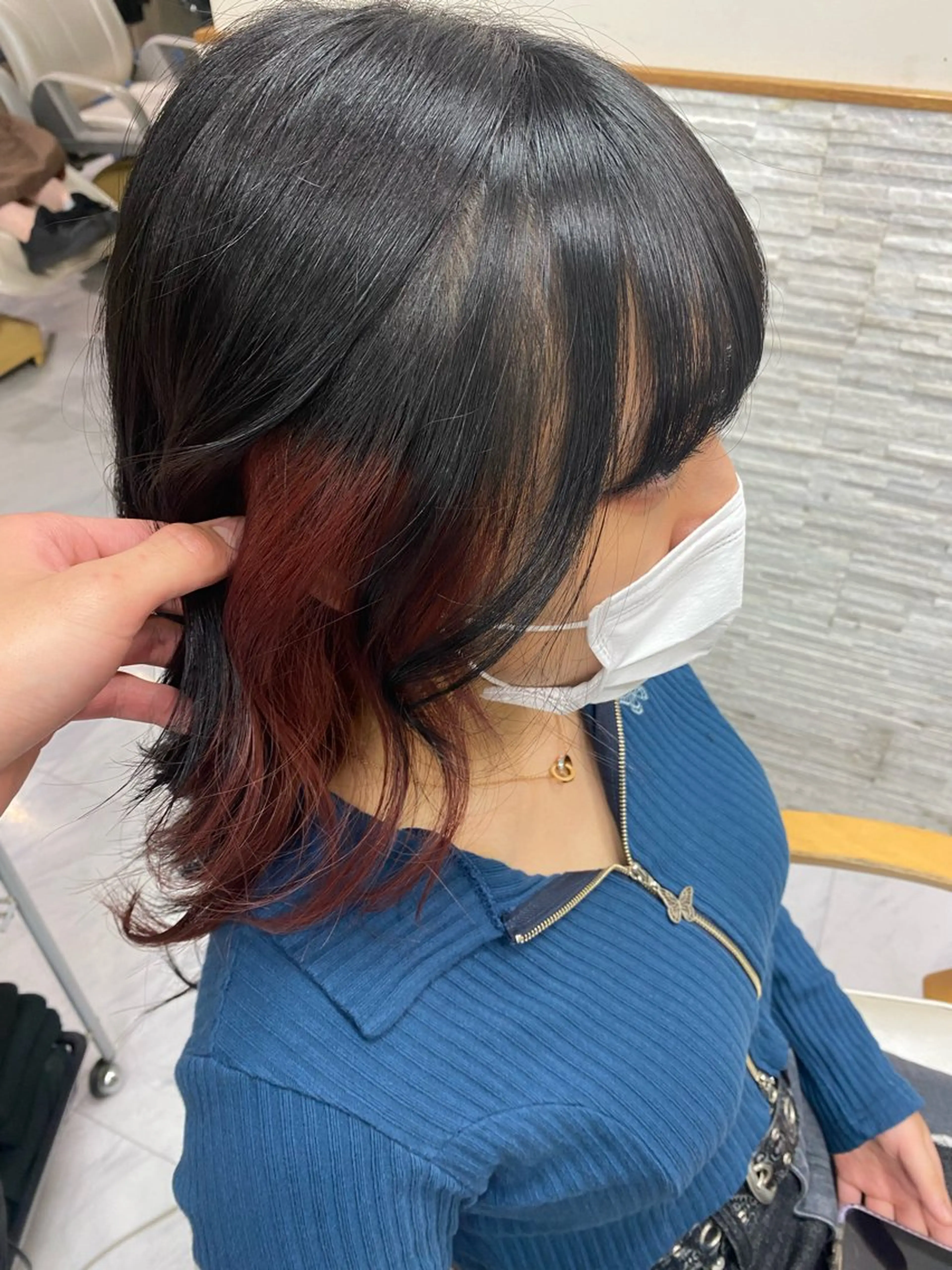 ロング カラー ヘアアレンジ ブリーチ ブラウンカラー デザインカラー ダブルカラー ハイトーンカラー ヘアカラー トリートメント 目黒 碧人のヘアスタイル
