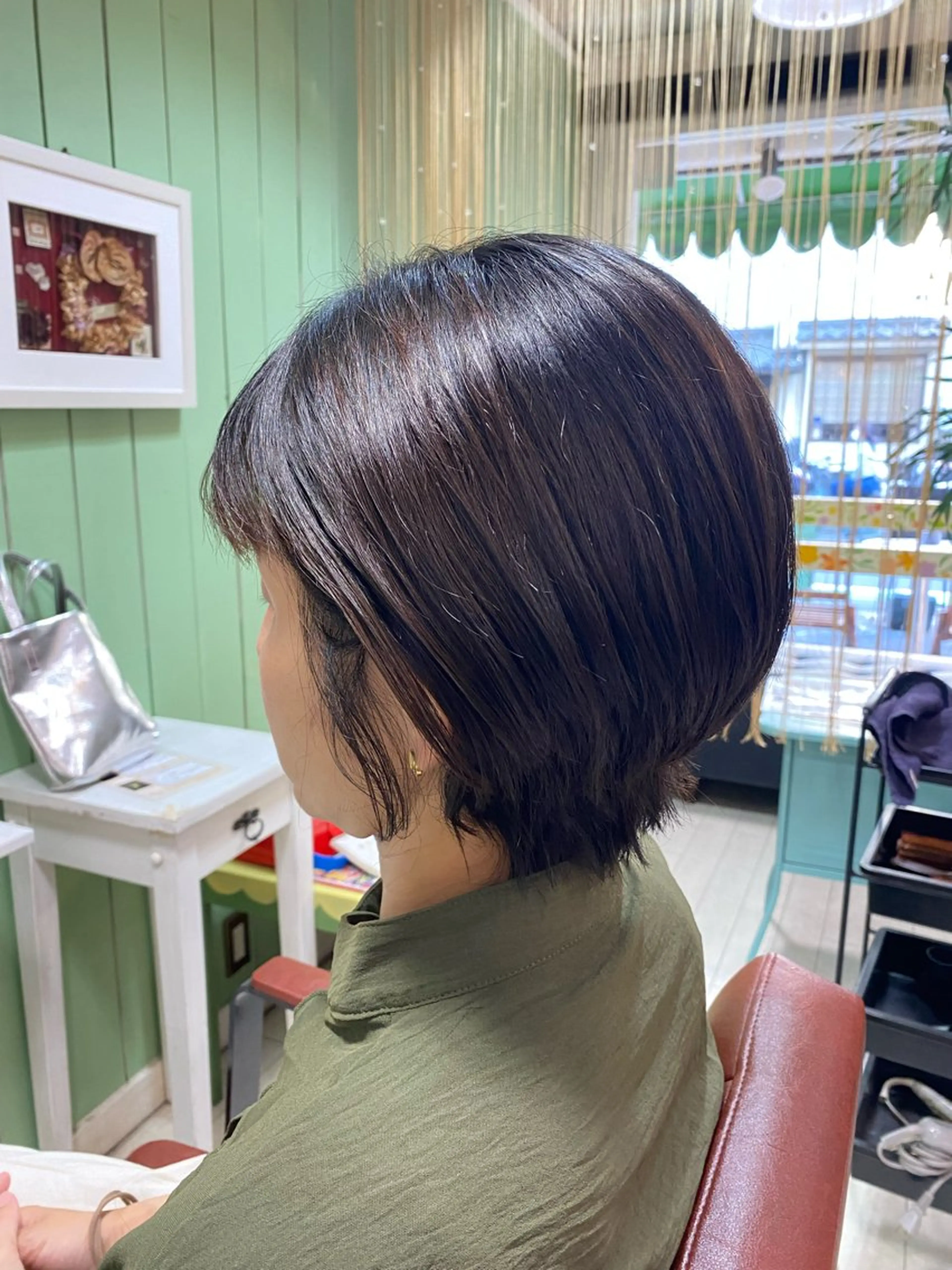 ショート カット ヘアカラー トリートメント 🩶西 雪乃/透明感 くすみカラー🫧のヘアスタイル