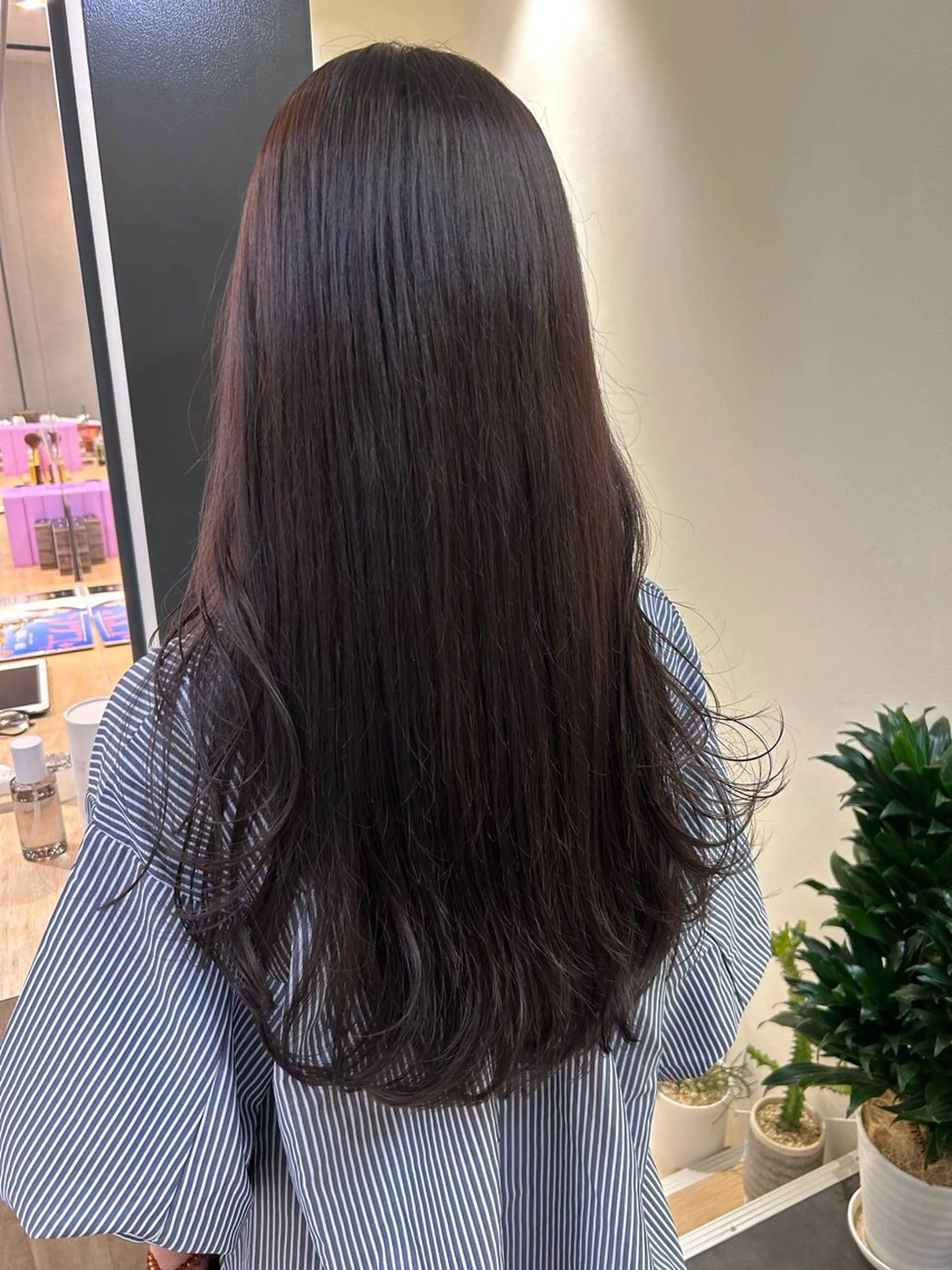ロング カラー ベージュカラー ディープラベンダー ラベンダーカラー ラベンダーベージュ hub hair レイヤー/透明感のヘアスタイル