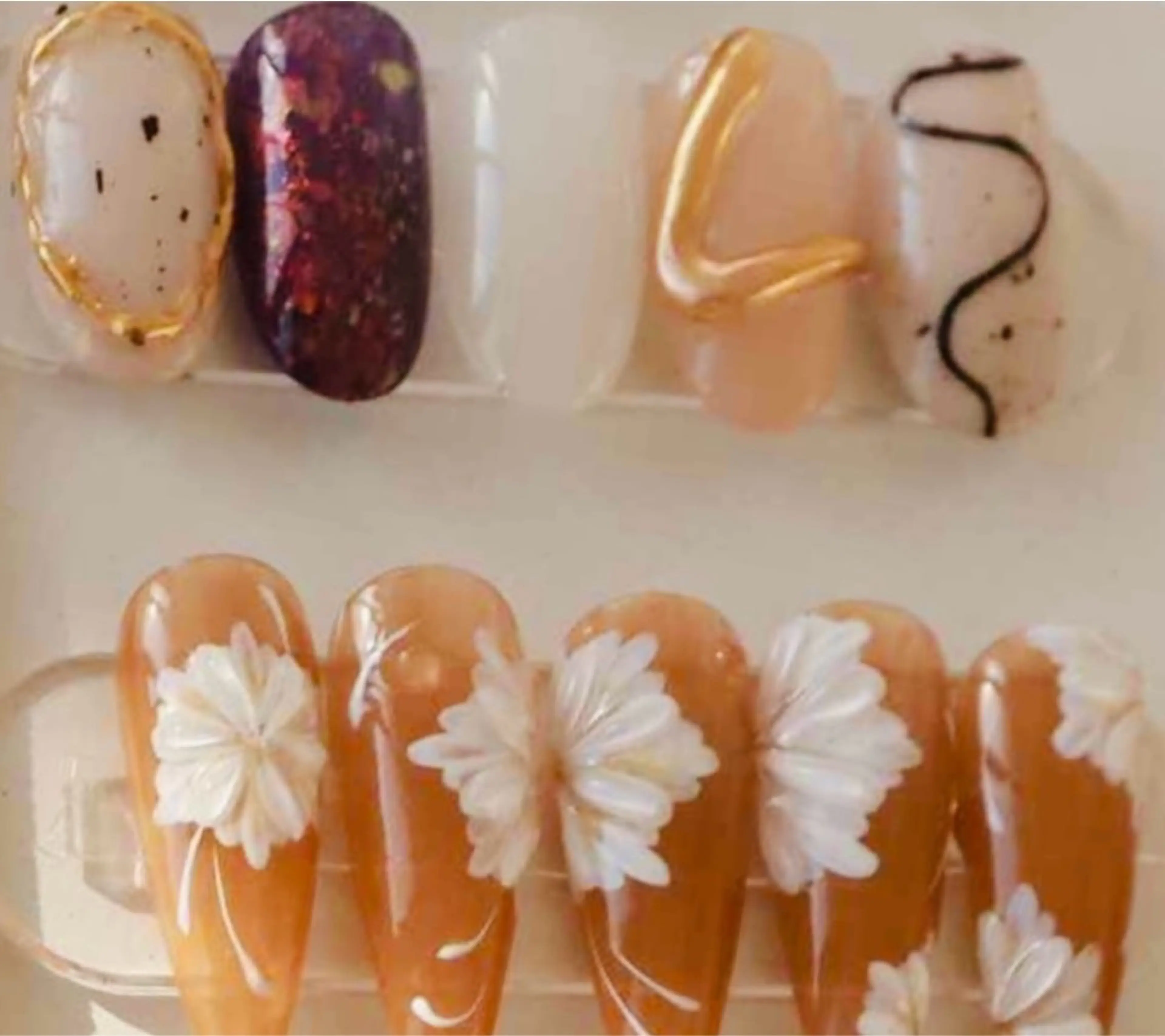 ネイル チークネイル クリアネイル 長さ出し フットネイル フレンチネイル LUCIA 南柏ネイルサロンのネイルデザイン