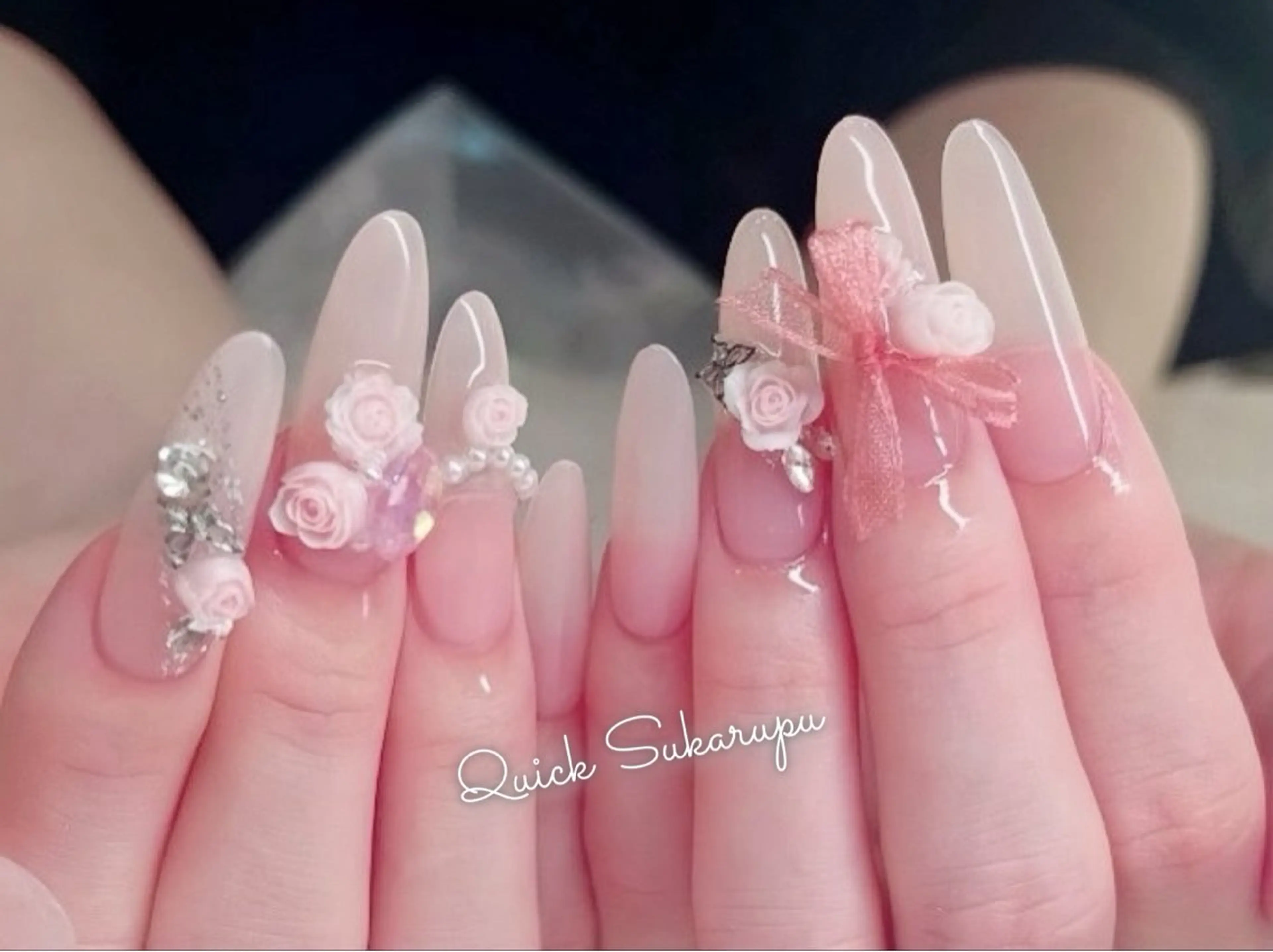 ロング ロング Quick Sukarupuのネイルデザイン