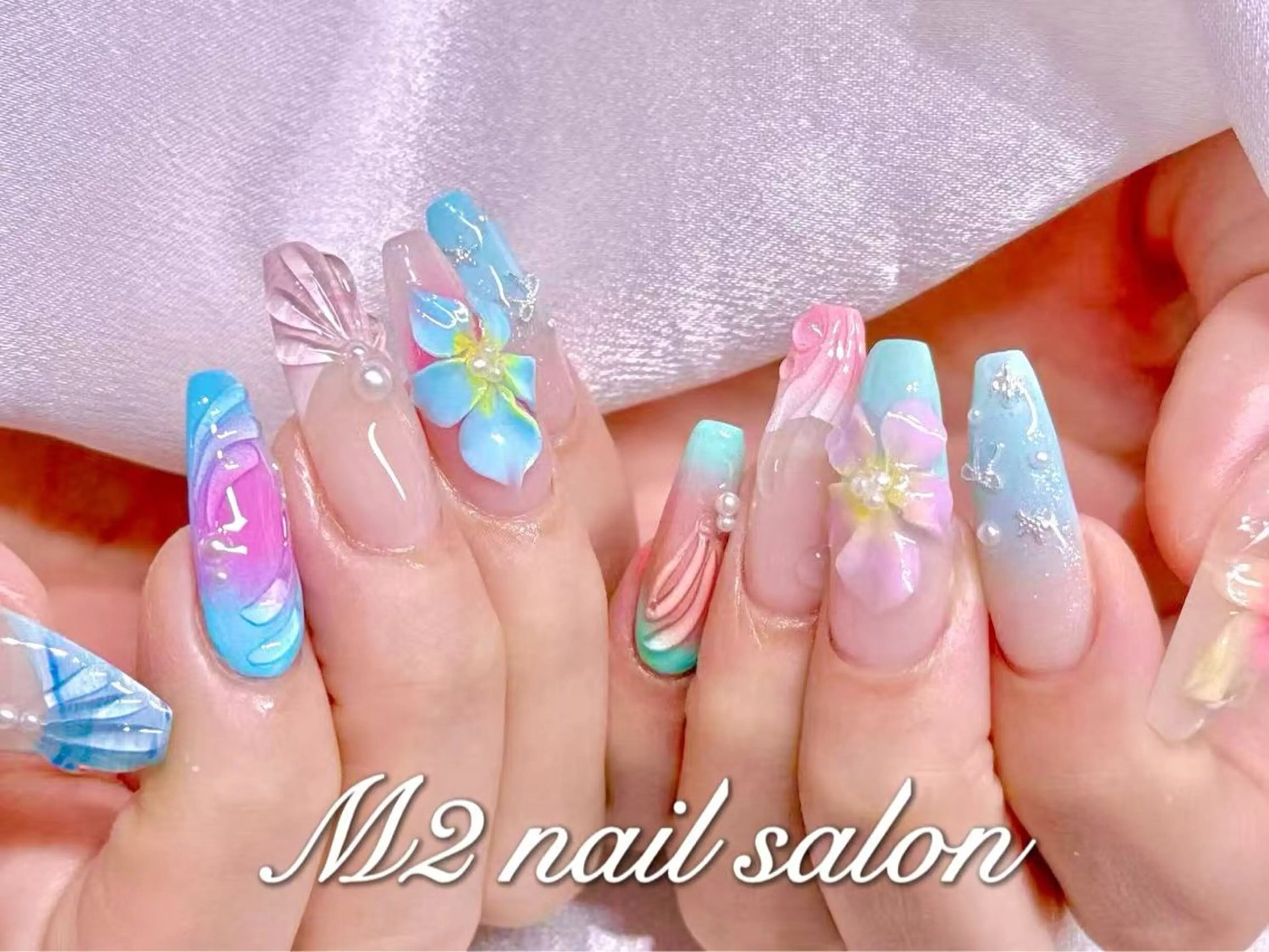 ネイル ハンドネイル 長さだし専門店 M2　rikaのネイルデザイン
