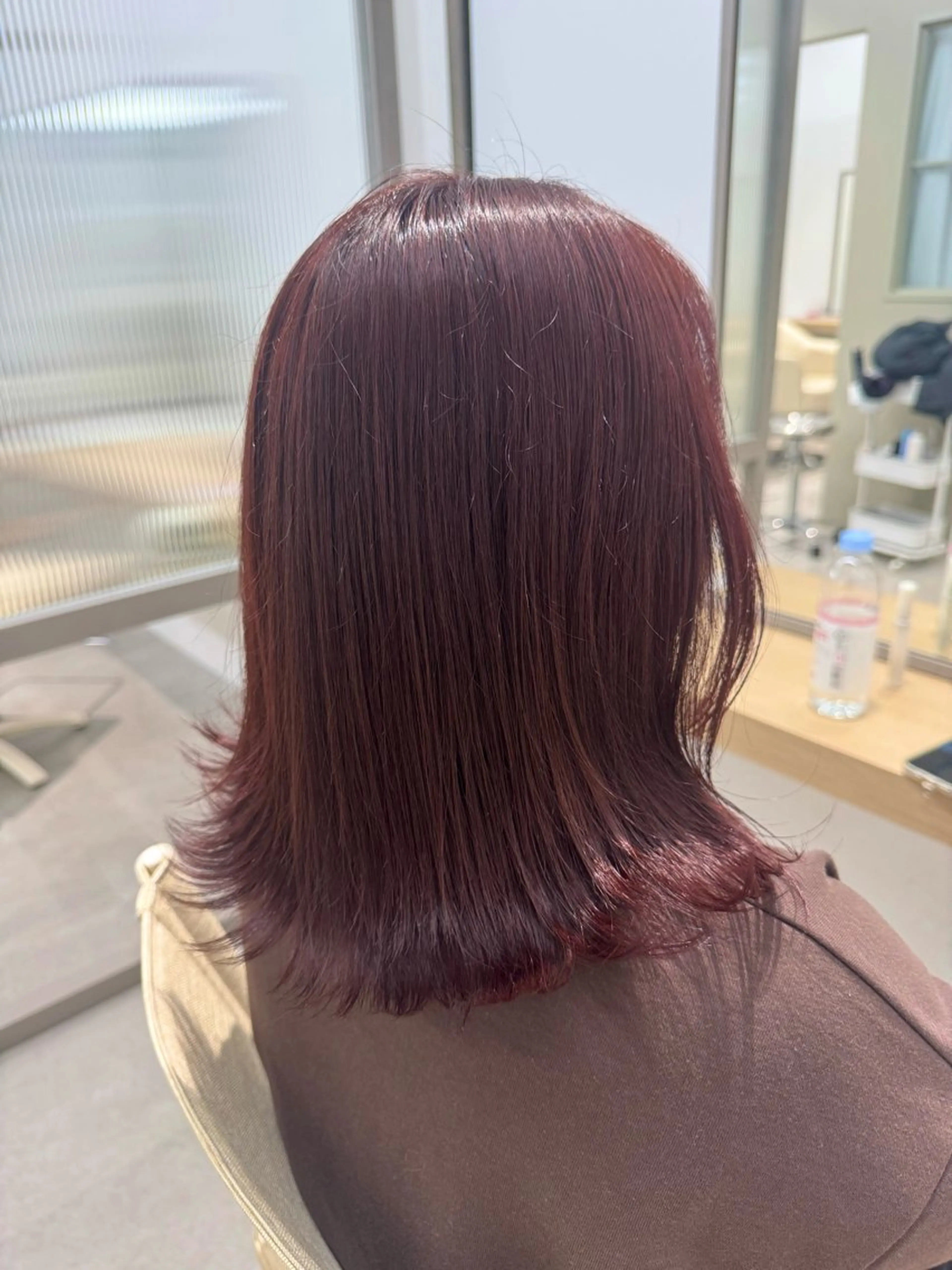 ミディアム カラー レッドカラー ヘアカラー メンズカット/ ブリーチ/かほのヘアスタイル