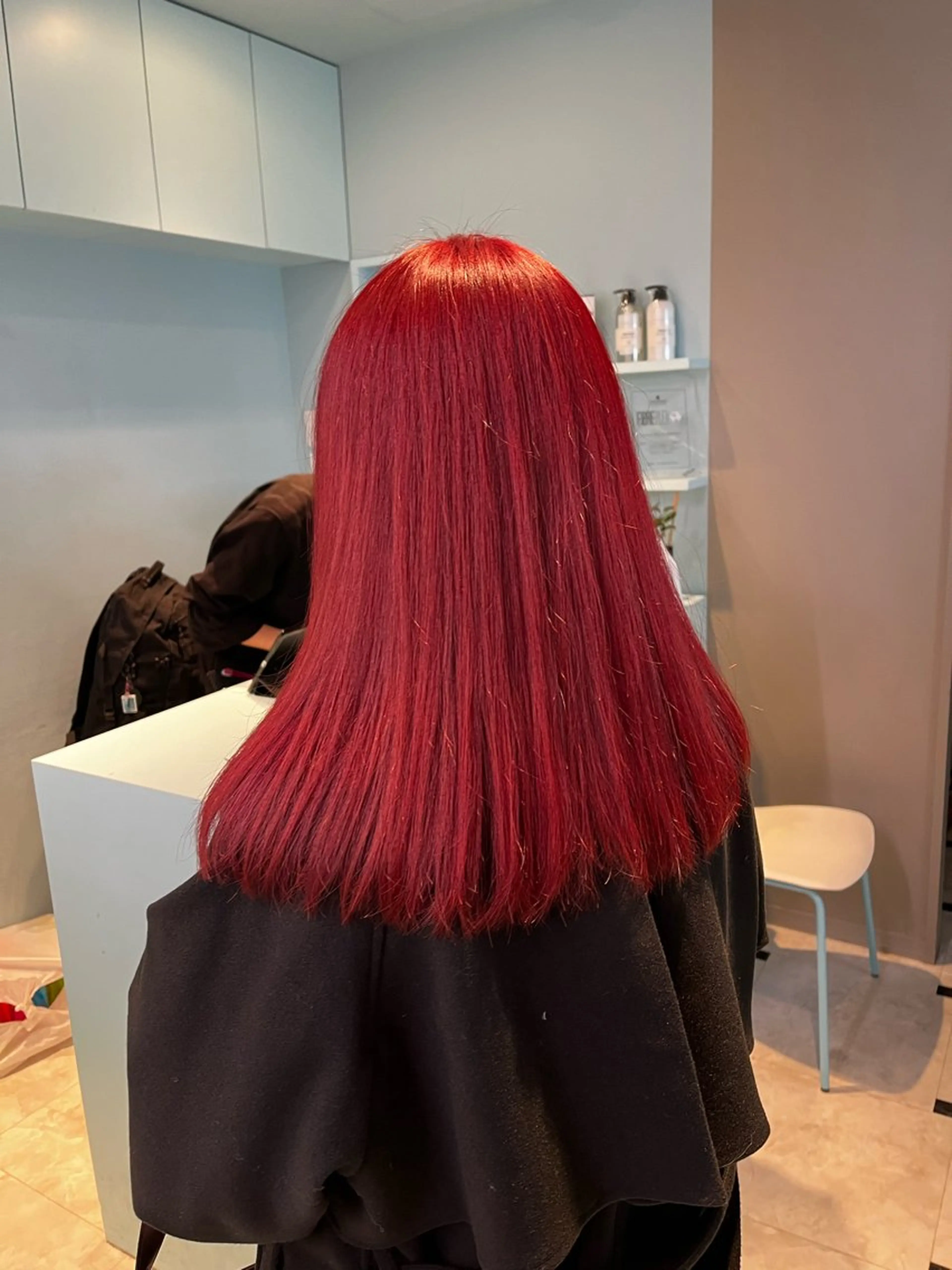 セミロング カラー ヘアカラー トリートメント ブリーチカラー 🩵MIZUKIのヘアスタイル