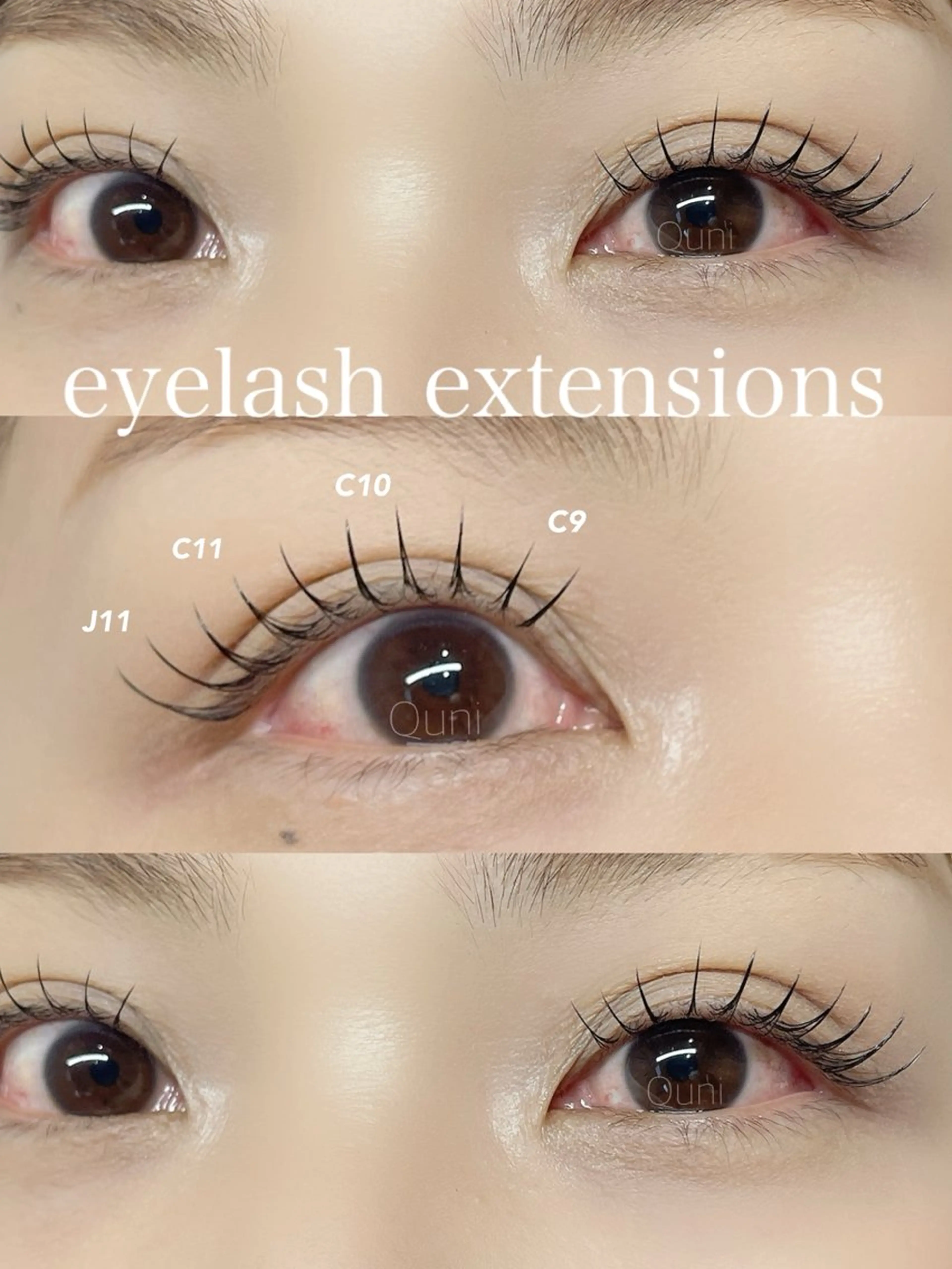 マツエク・マツパ 束感まつ毛 マツエク Quni ☁️のマツエク・マツパデザイン