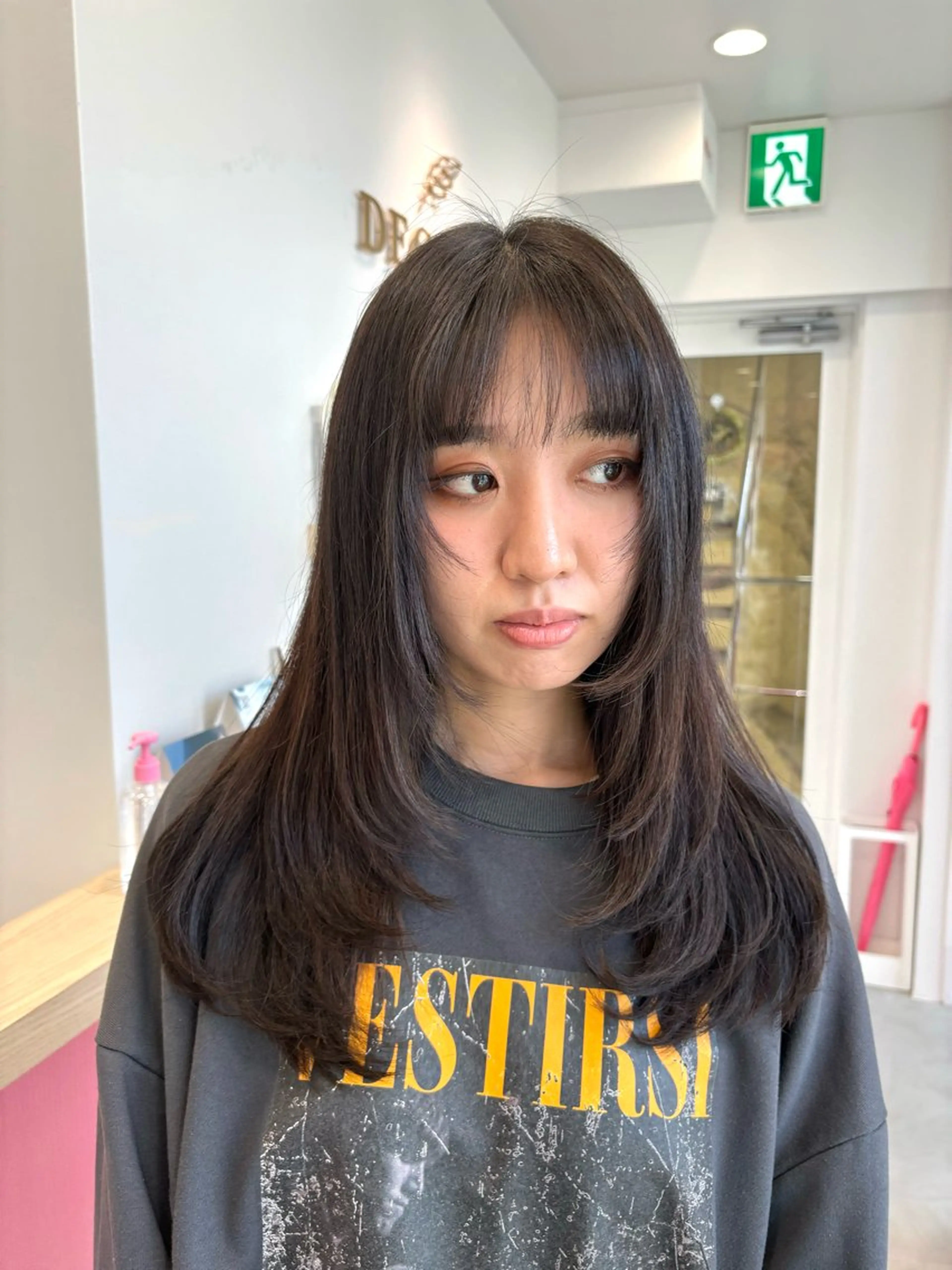 ロング カラー メンズカット ボブ/米崎駿也のヘアスタイル