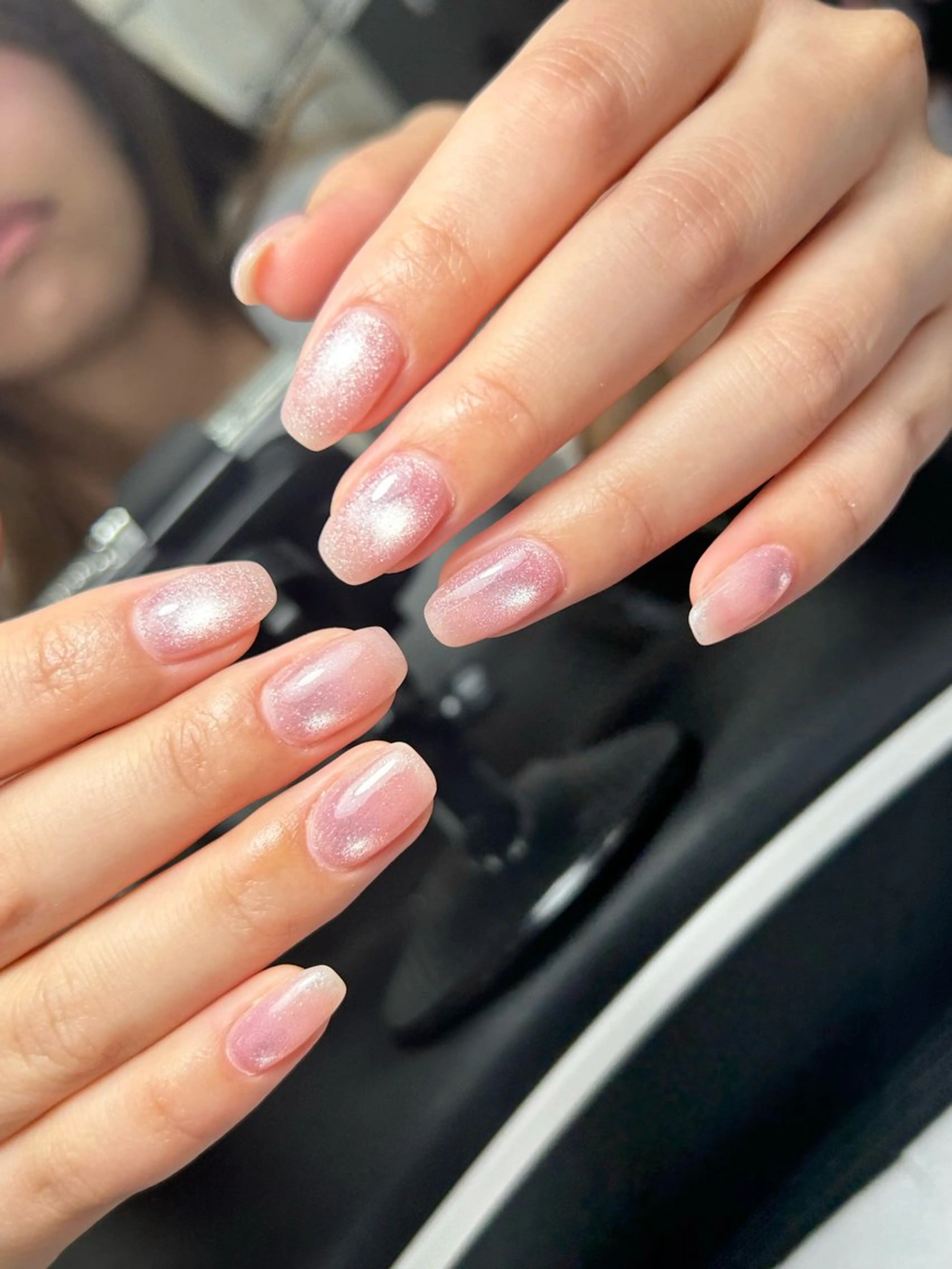 ネイル 韓国ネイル 持ち込み ニュアンスネイル ネイルチップ 冬ネイル RINN ANA.CHUOのネイルデザイン