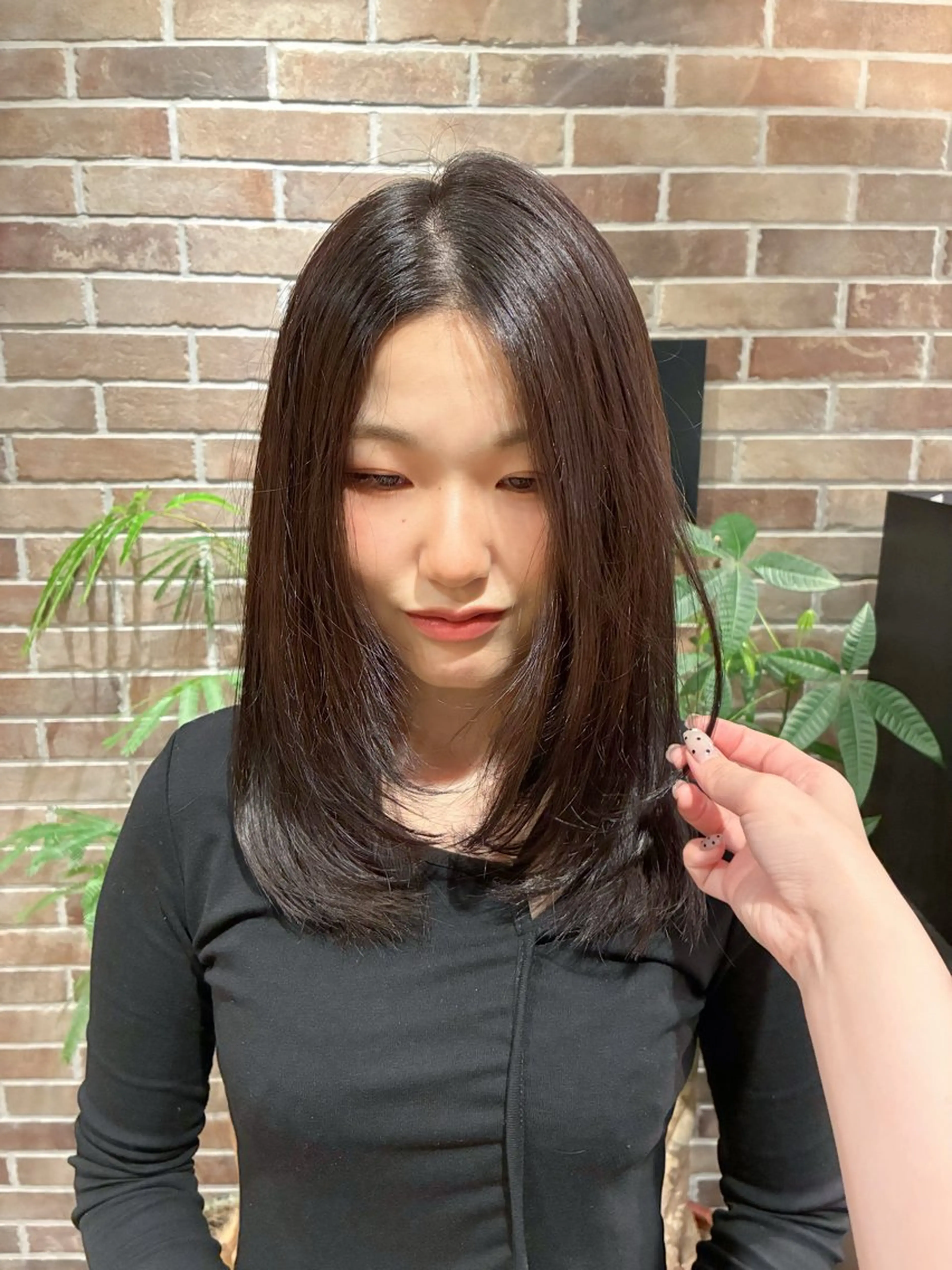 ミディアム カラー カット ヘアカラー 🎀津曲夏希　ボブ レイヤー/顔周りのヘアスタイル
