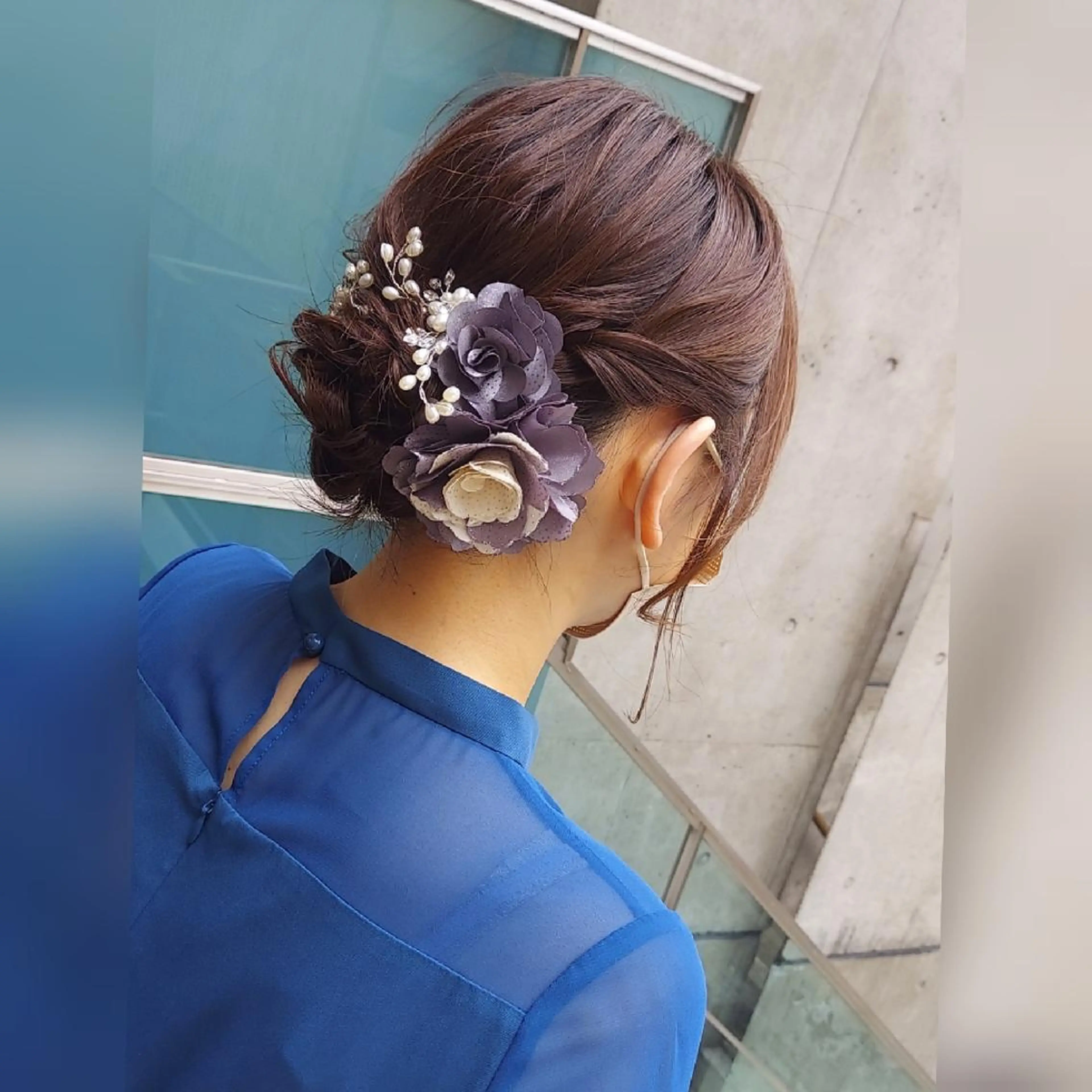 ヘアアレンジ ミディアム あかね☆ヘアアレンジ /ボブ/縮毛矯正のヘアスタイル