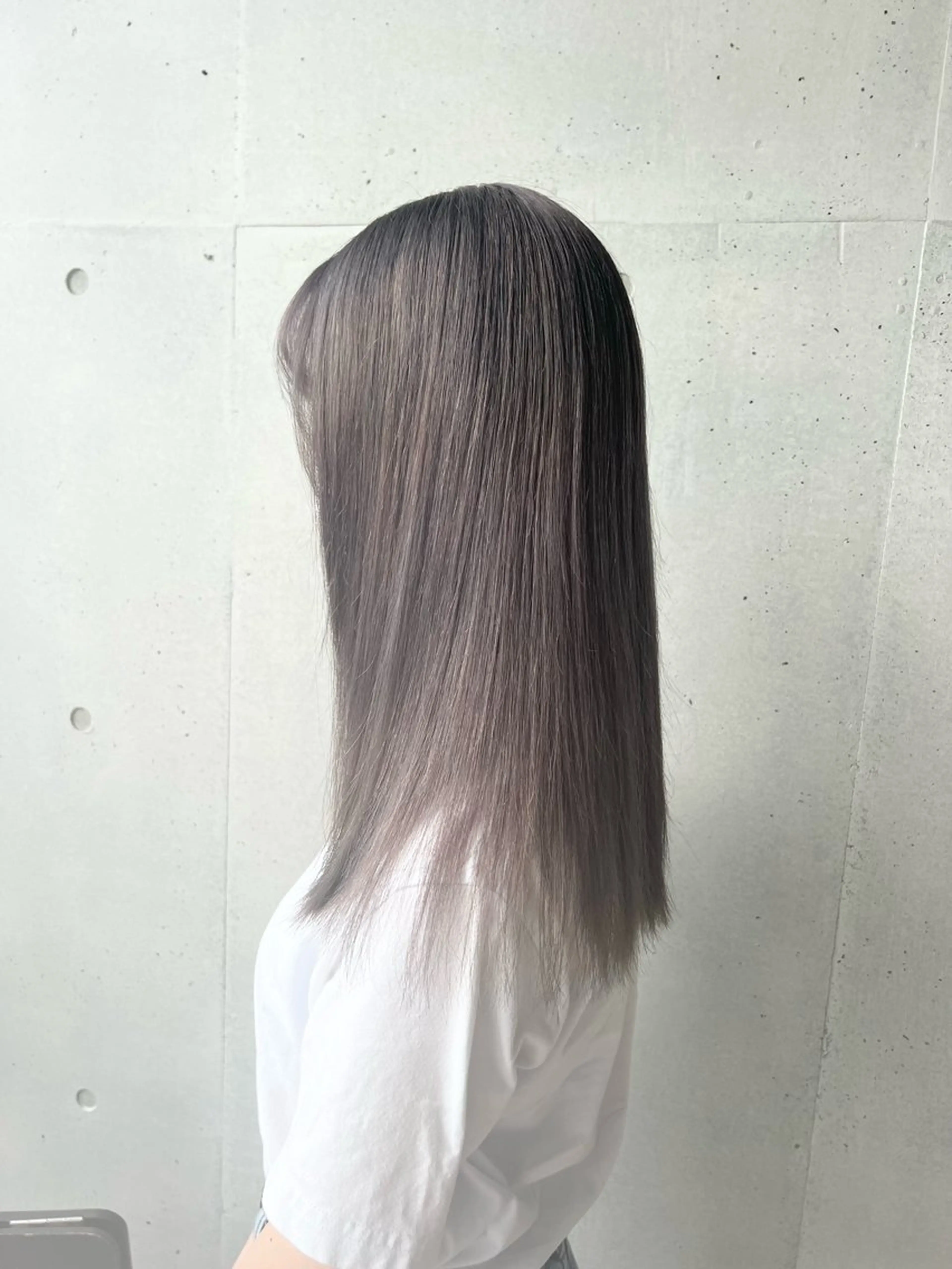 ミディアム ヘアカラー 艶髪レイヤー/ ハイトーンKeitaのヘアスタイル