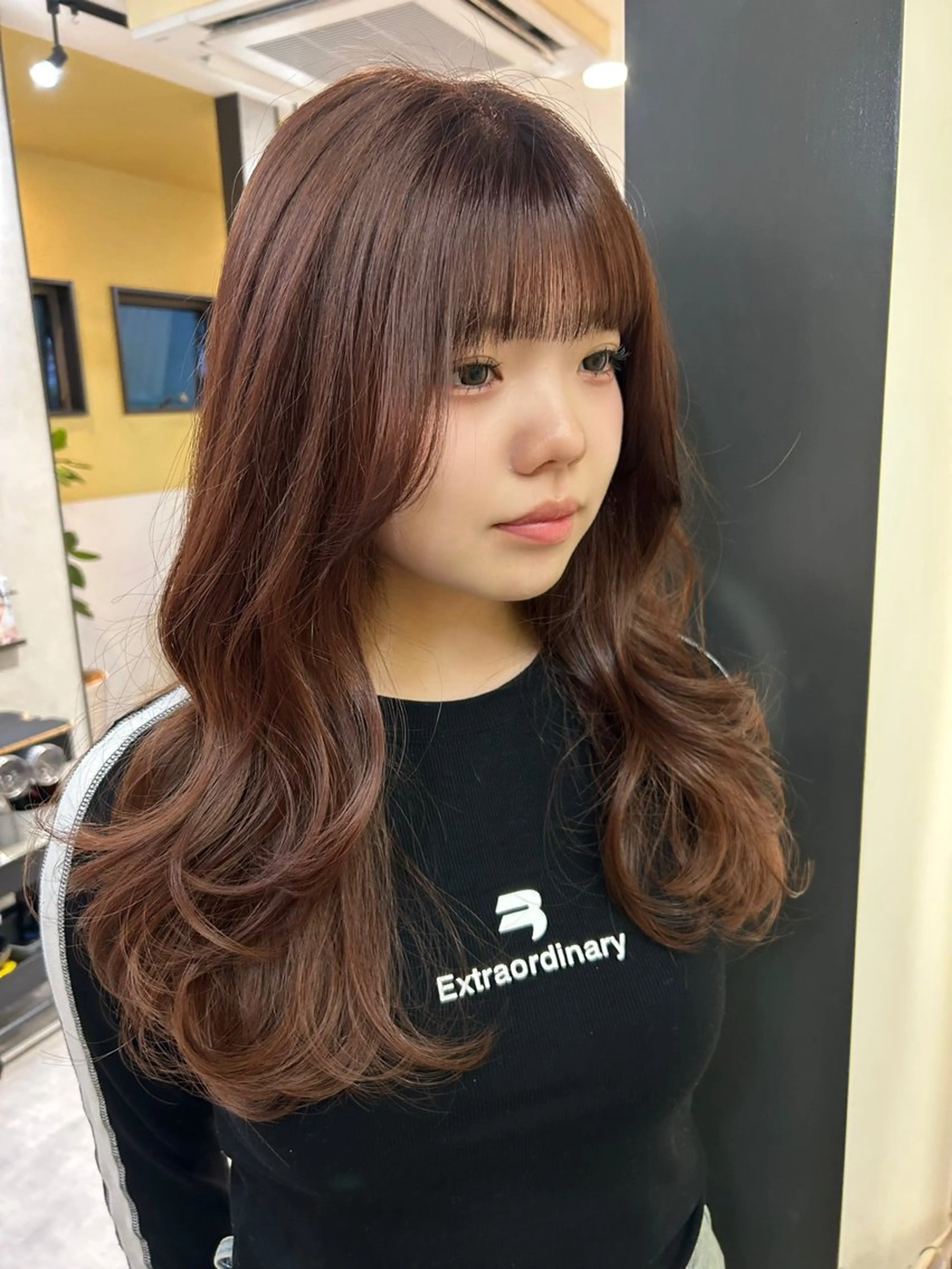 ロング カラー ベージュカラー ブリーチ ダブルカラー ブリーチなしカラー ピンクカラー カット ヘアカラー トリートメント hub hair レイヤー/透明感のヘアスタイル