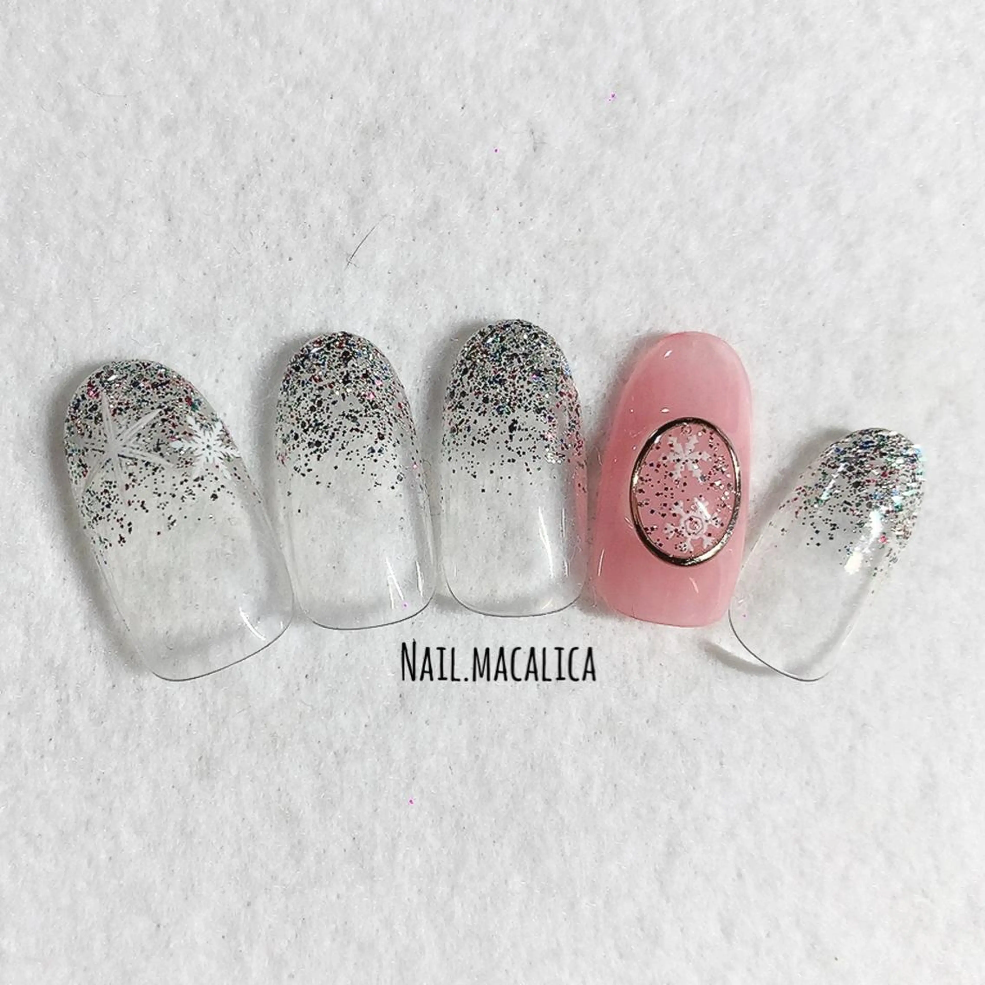ネイル 冬ネイル クリスマス ハンドネイル Nail macalicaのネイルデザイン