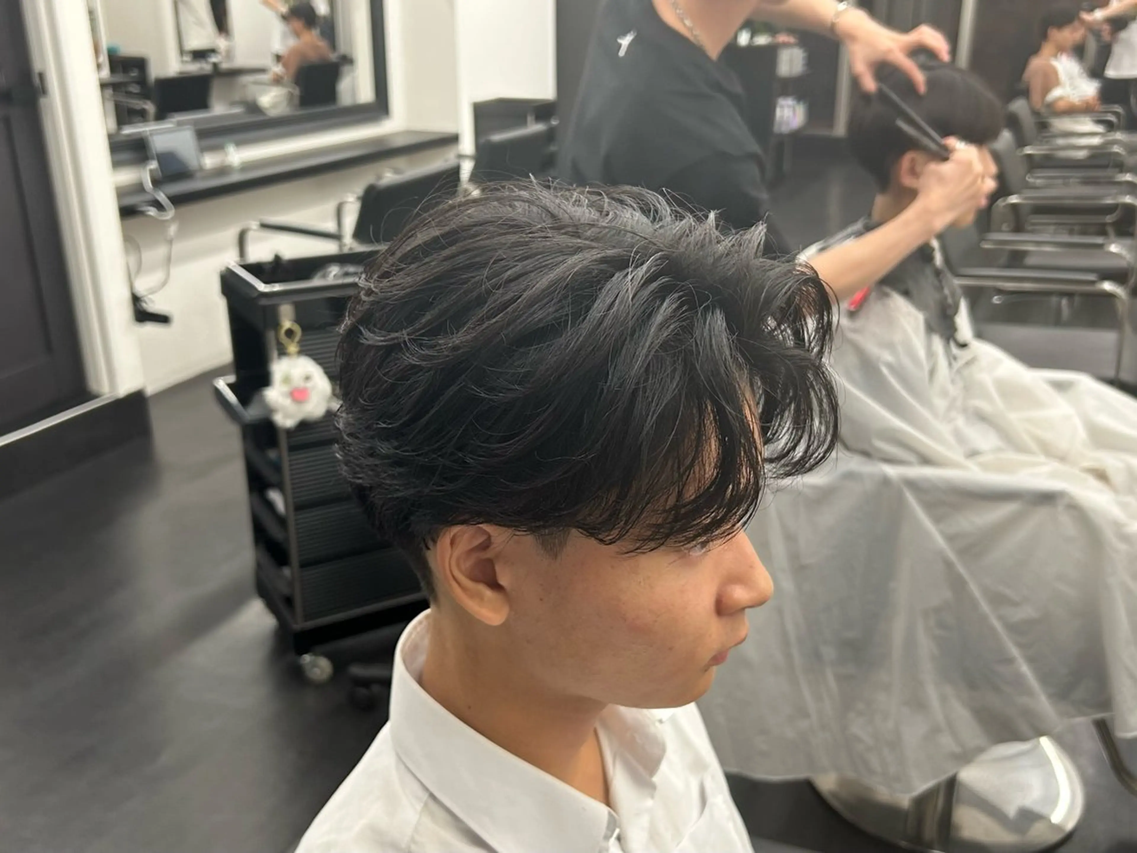 パーマ メンズ 田上 舶斗のヘアスタイル