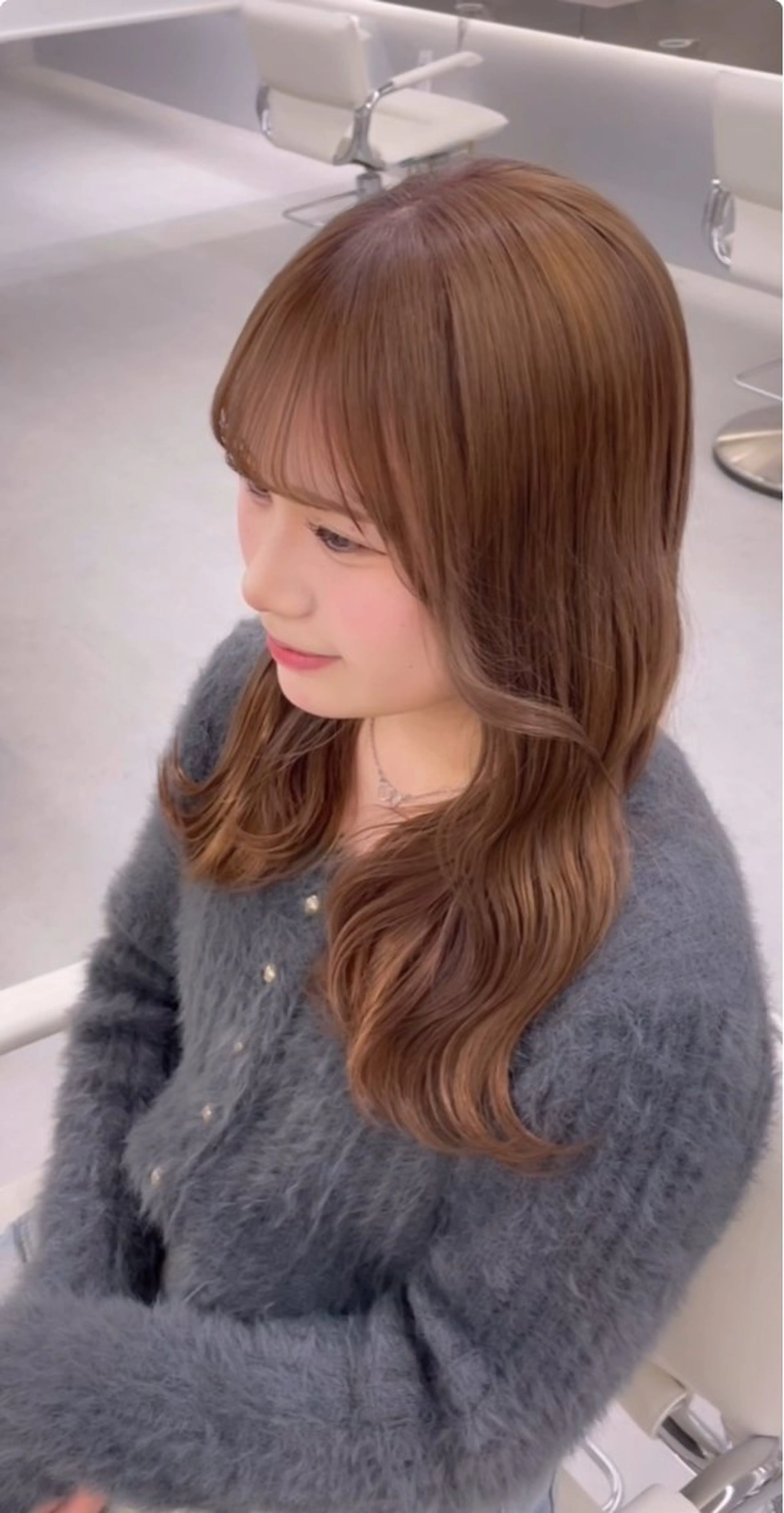 セミロング 黒田 優里 🎀🫧のヘアスタイル