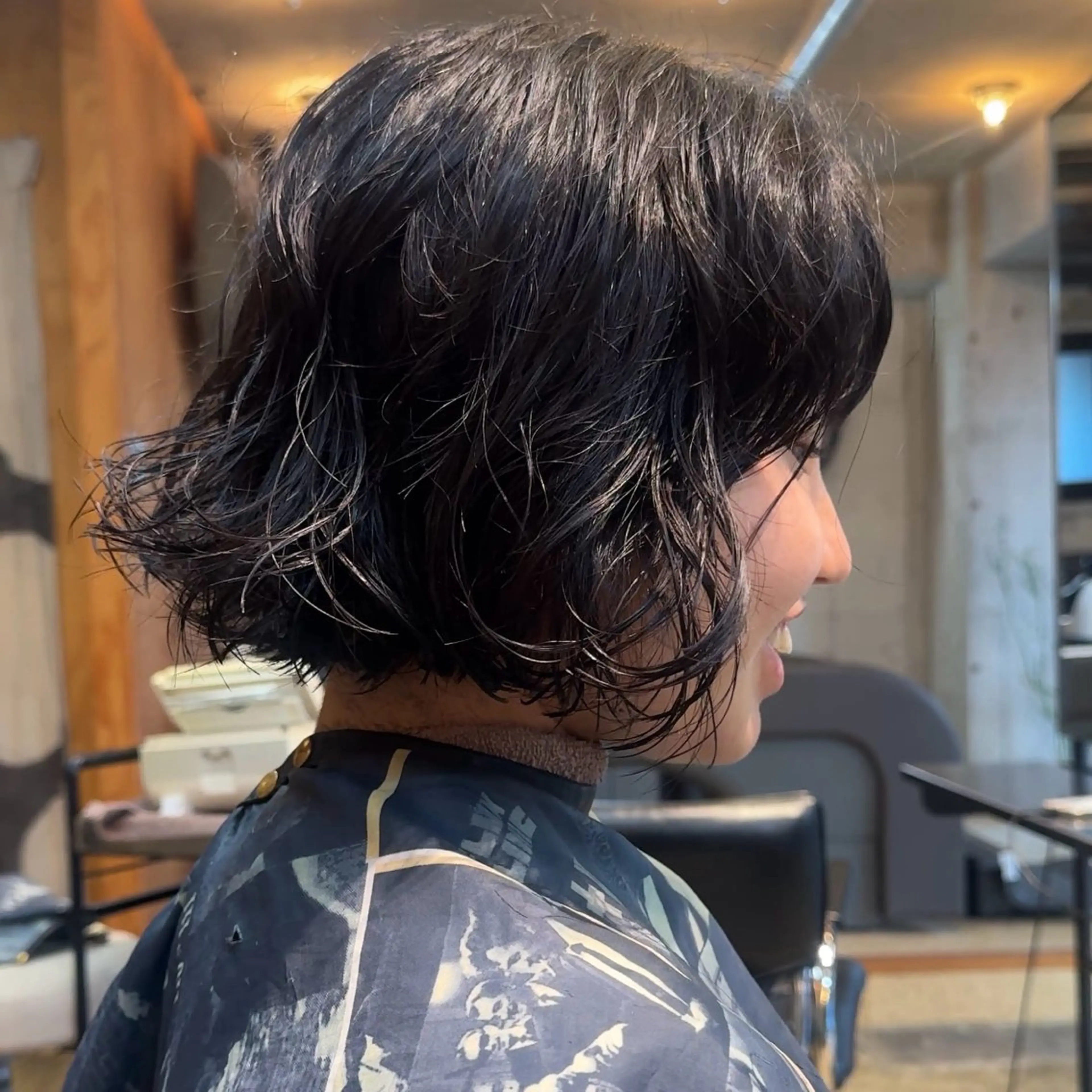 ショート カラー パーマ ボブ カット ヘアカラー パーマ 🍈yurina 福岡/パーマ🍈のヘアスタイル