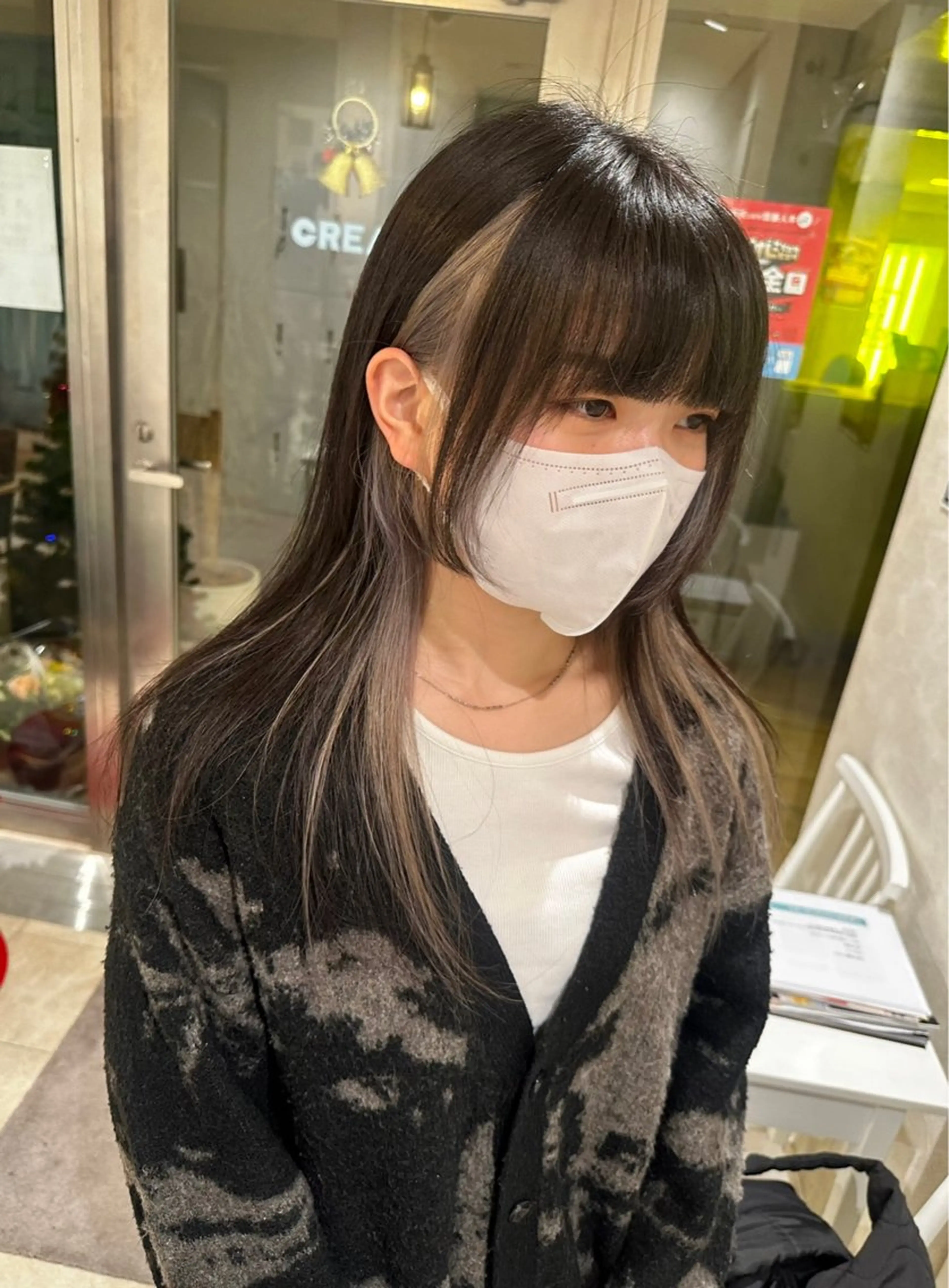 セミロング カラー グレージュ カット ヘアカラー トリートメント デザインカラー🎨 下北沢 / 磯部のヘアスタイル