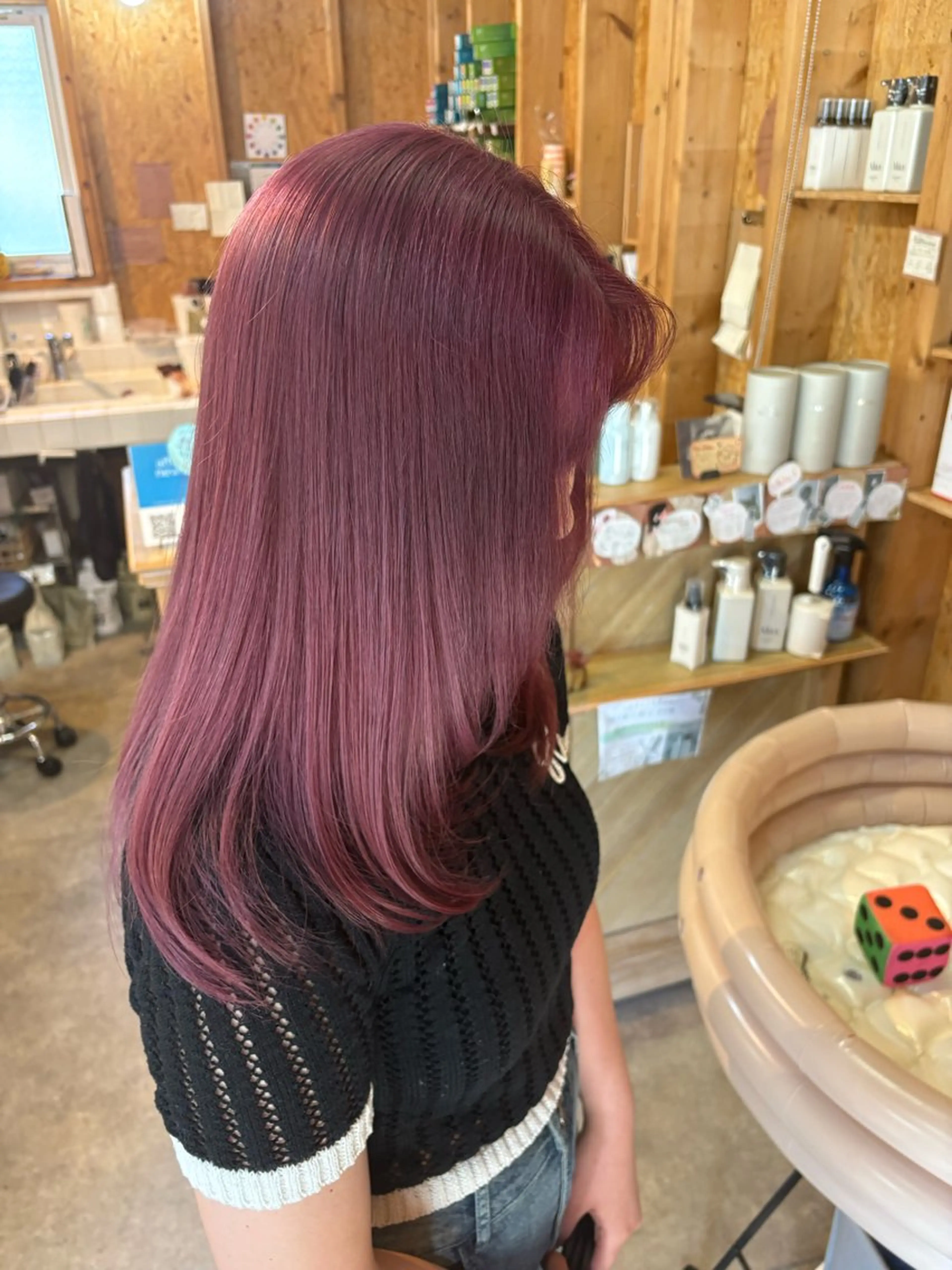 カラー まろみ暖色×ボブ ×chia🕯のヘアスタイル